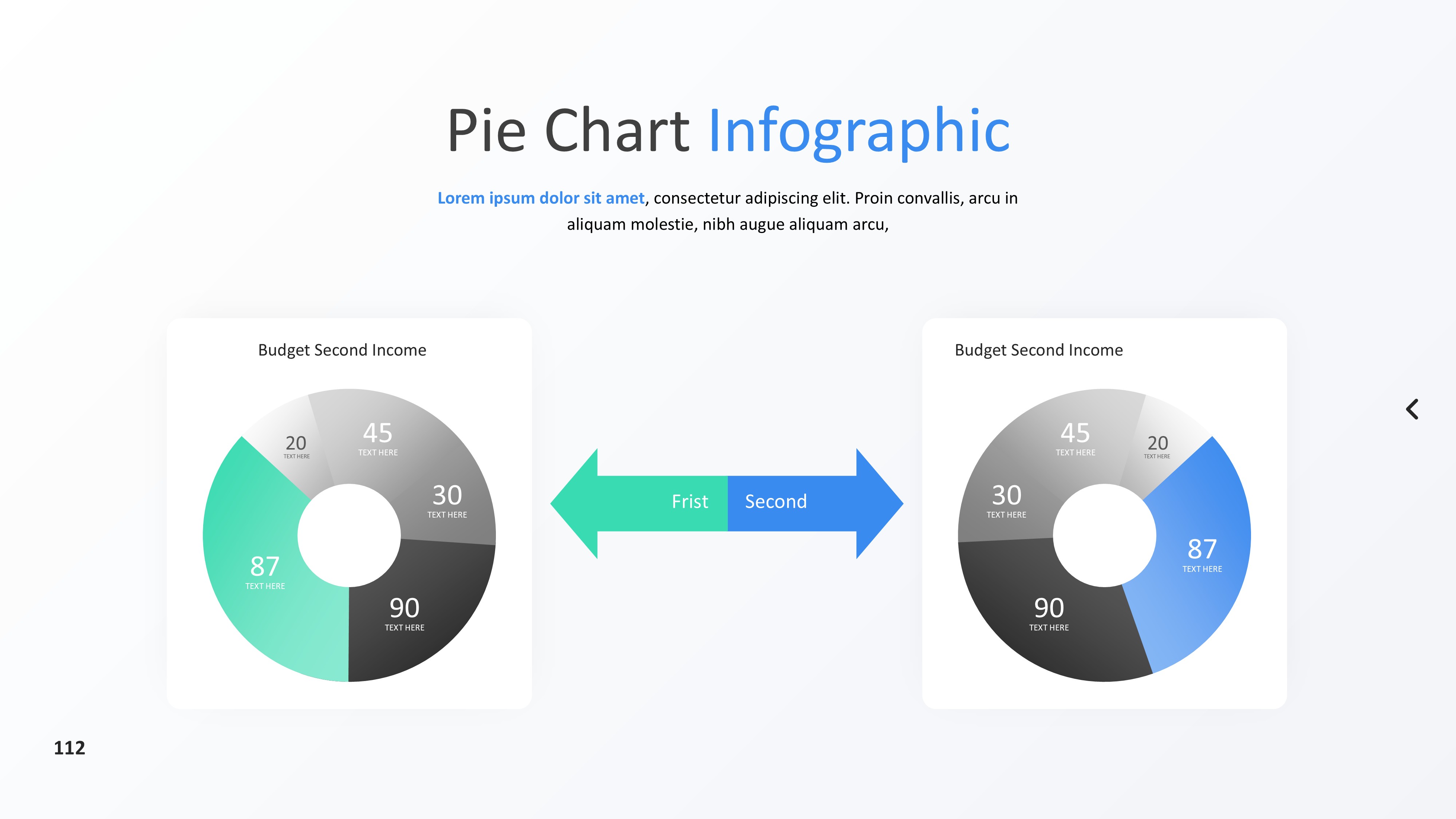 饼图图表图示PPT模板