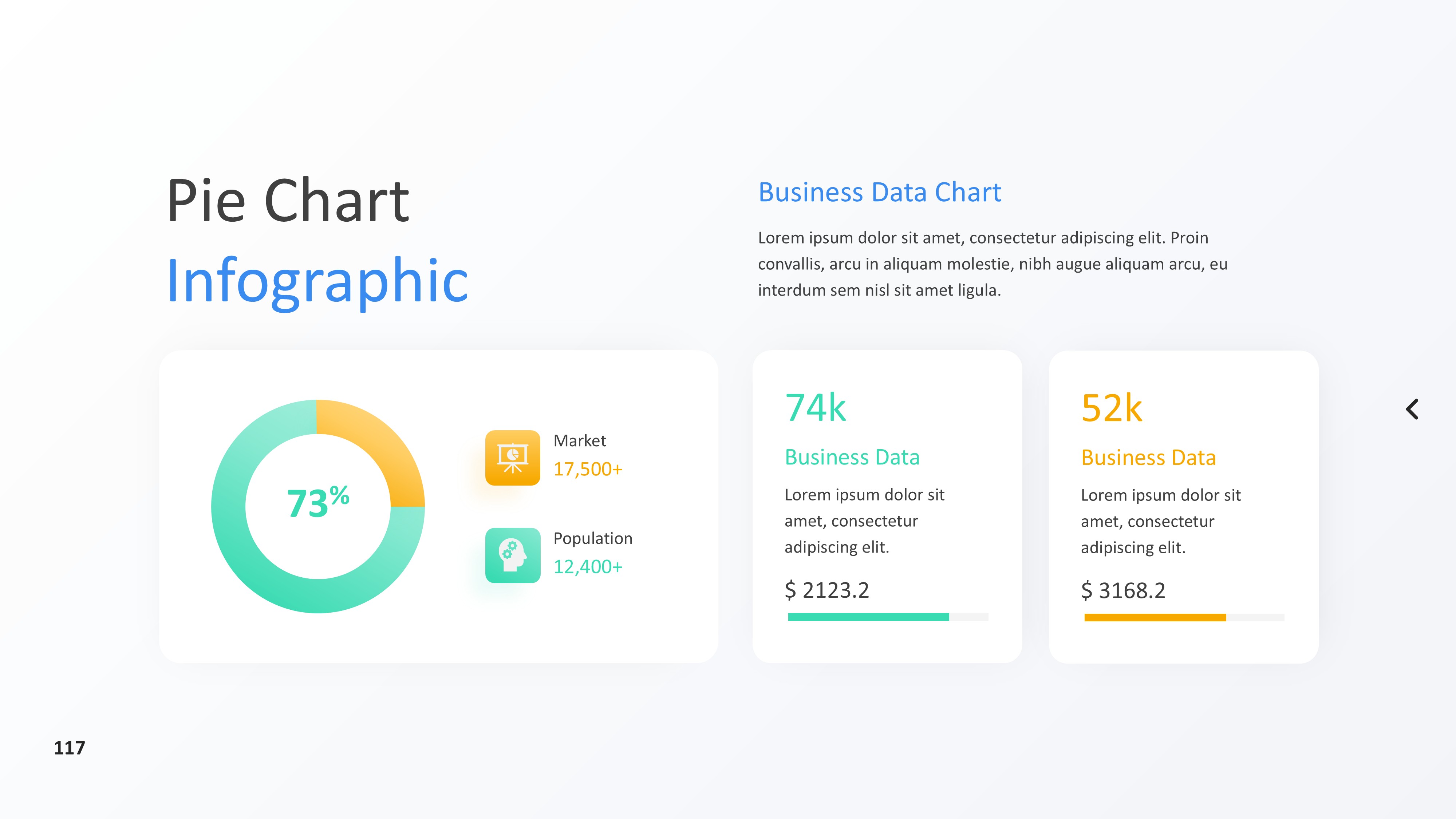 饼图图表图示PPT模板