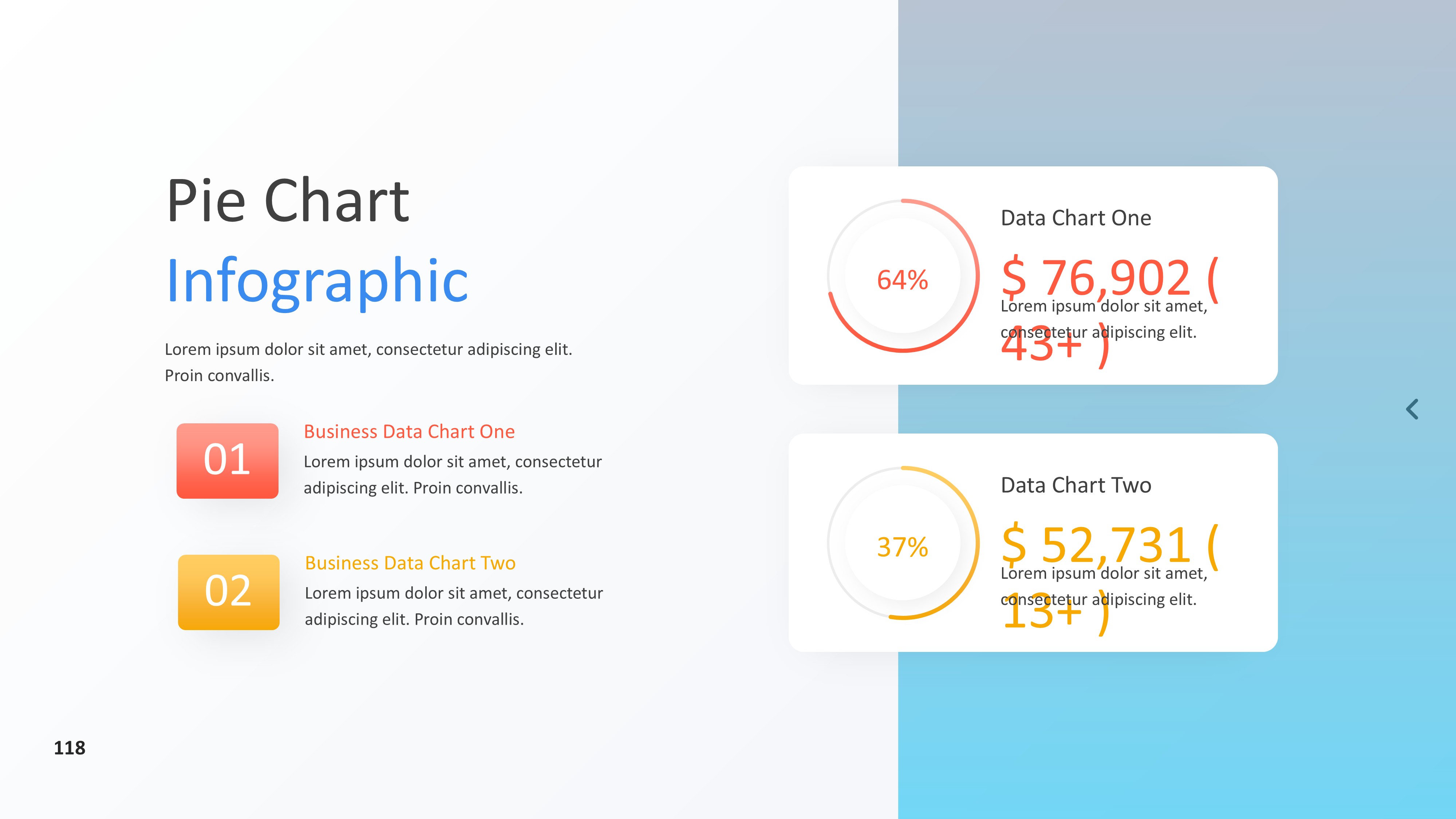 饼图图表图示PPT模板