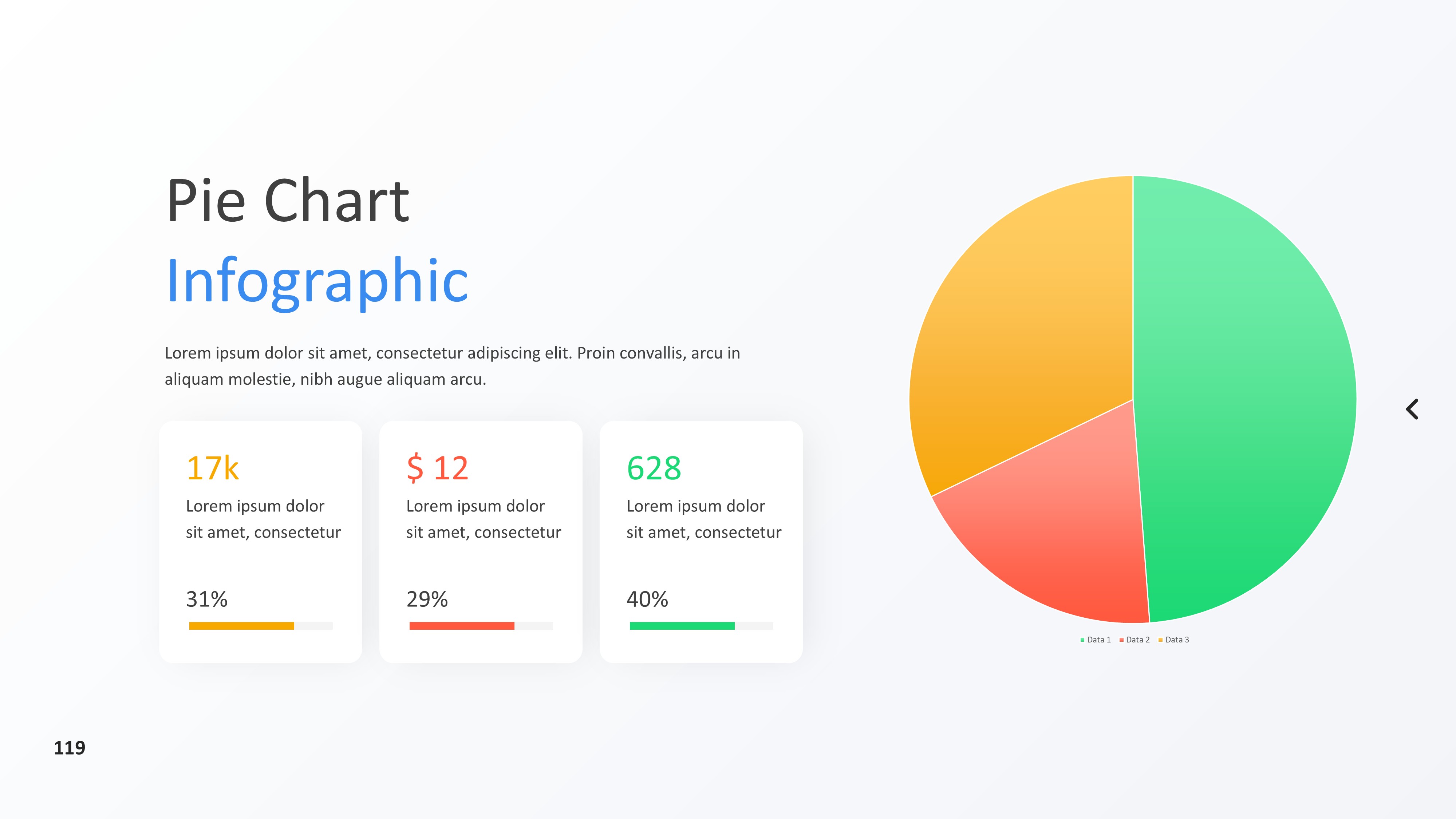 饼图图表图示PPT模板