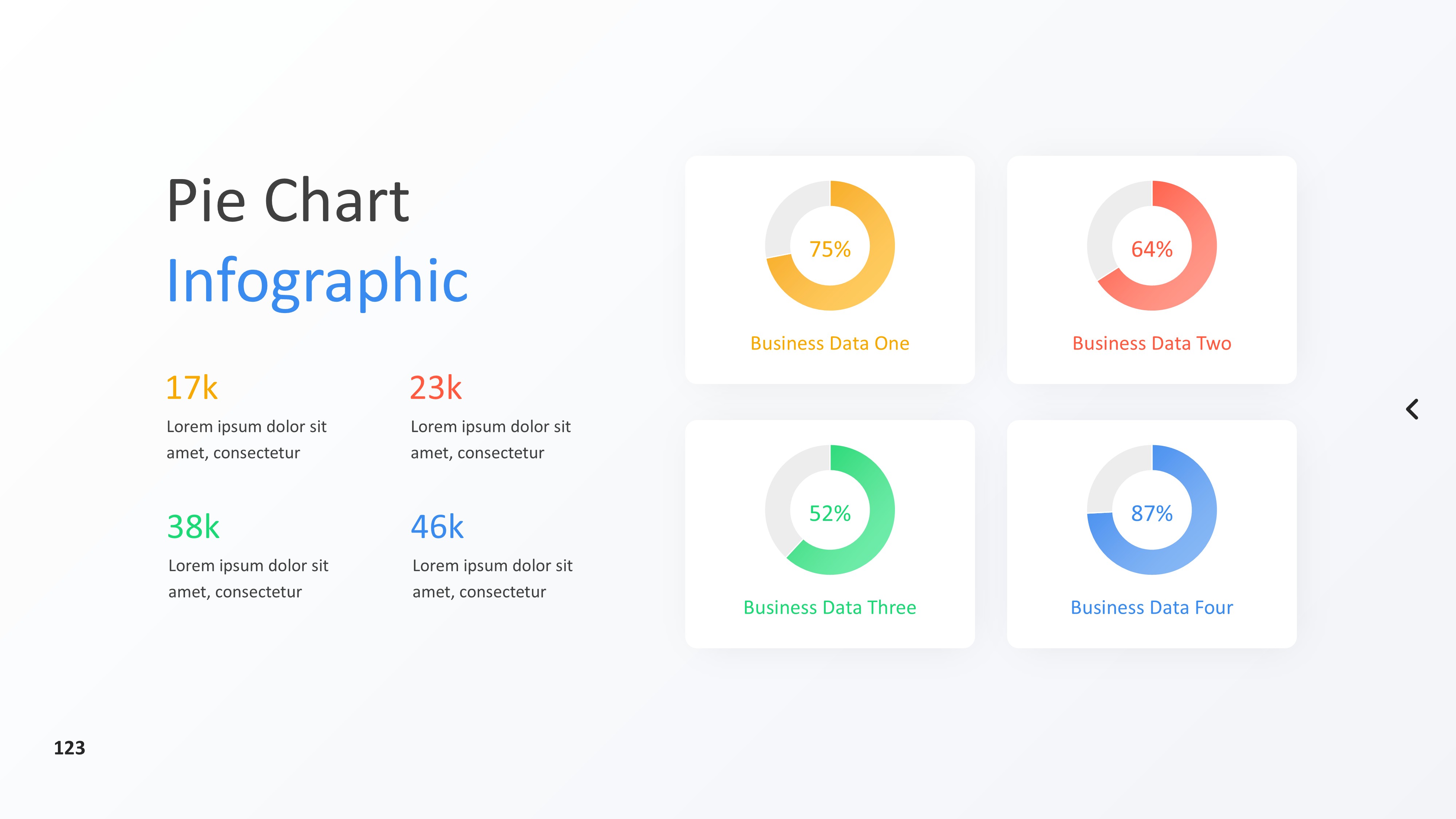 饼图图表图示PPT模板