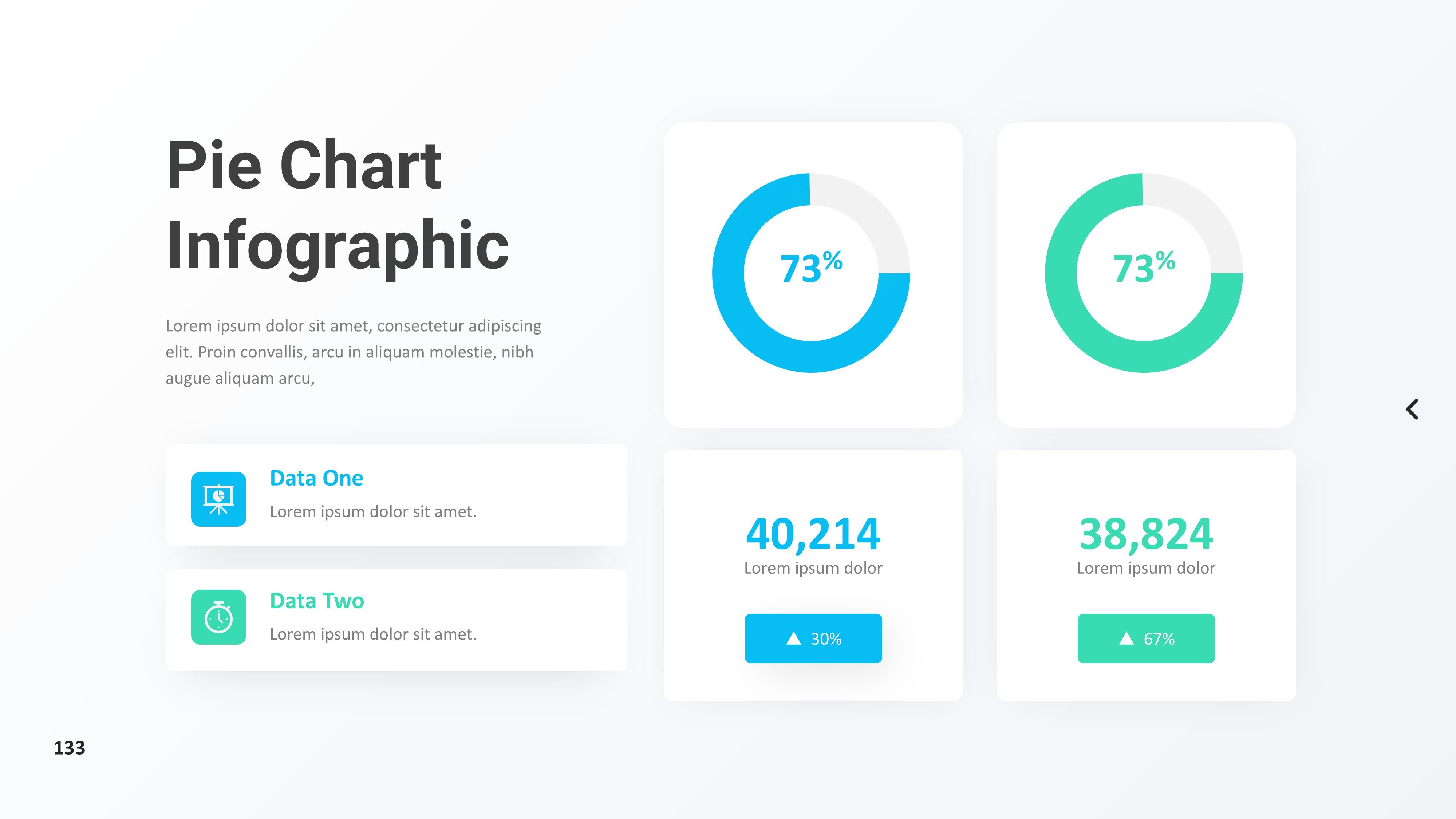 饼图图表图示PPT模板