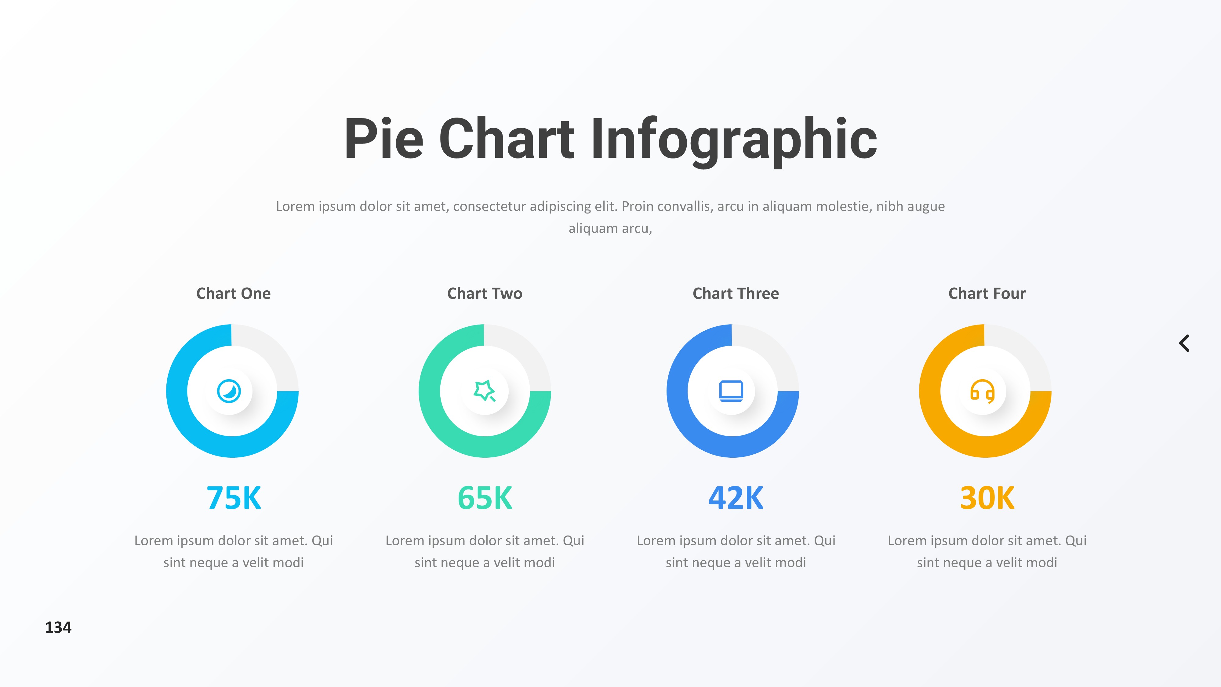 饼图图表图示PPT模板