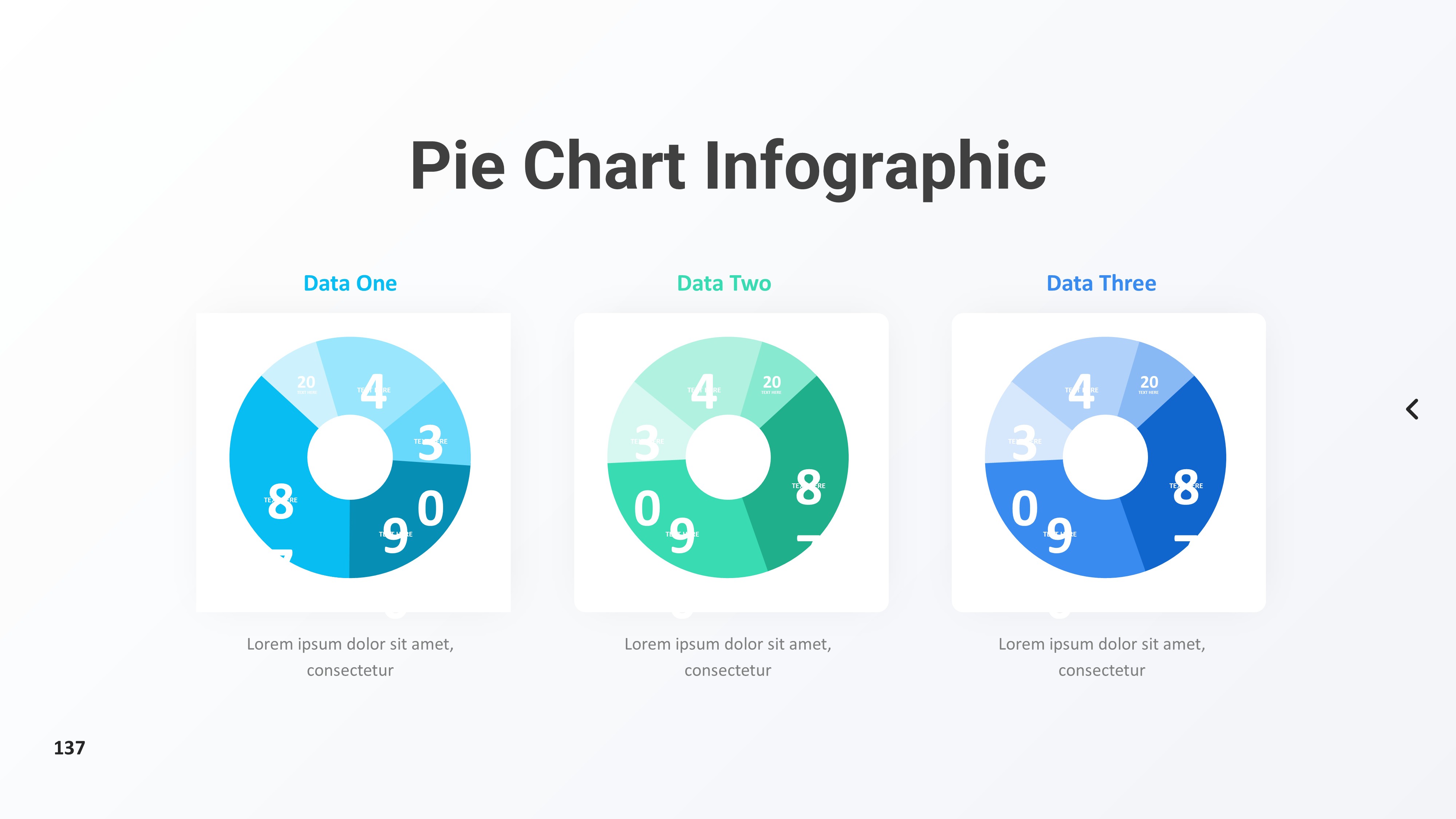 饼图图表图示PPT模板