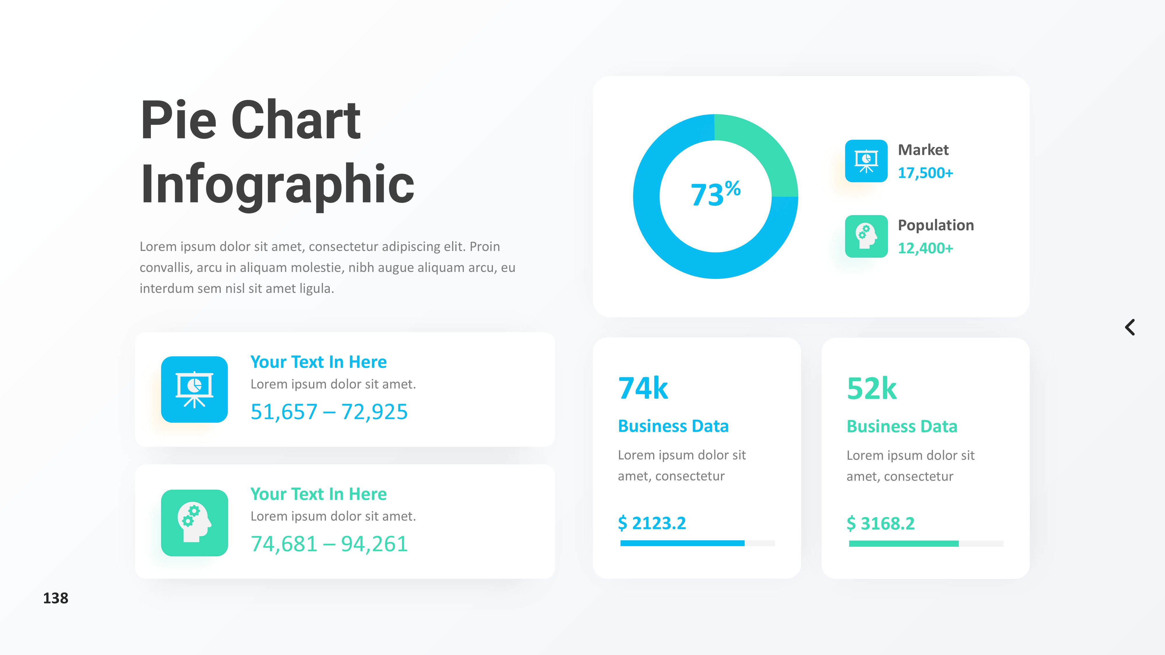 饼图图表图示PPT模板