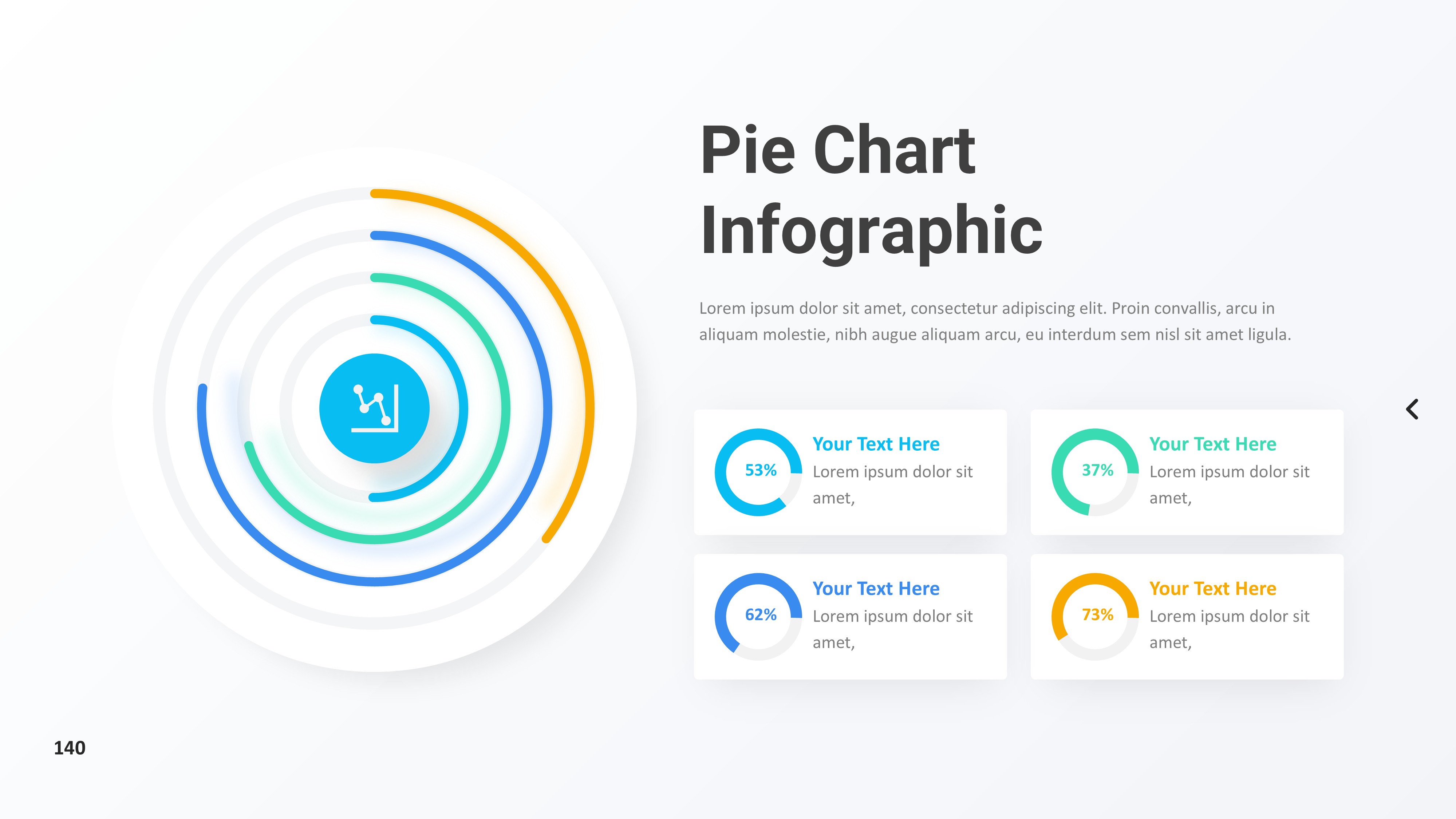 饼图图表图示PPT模板