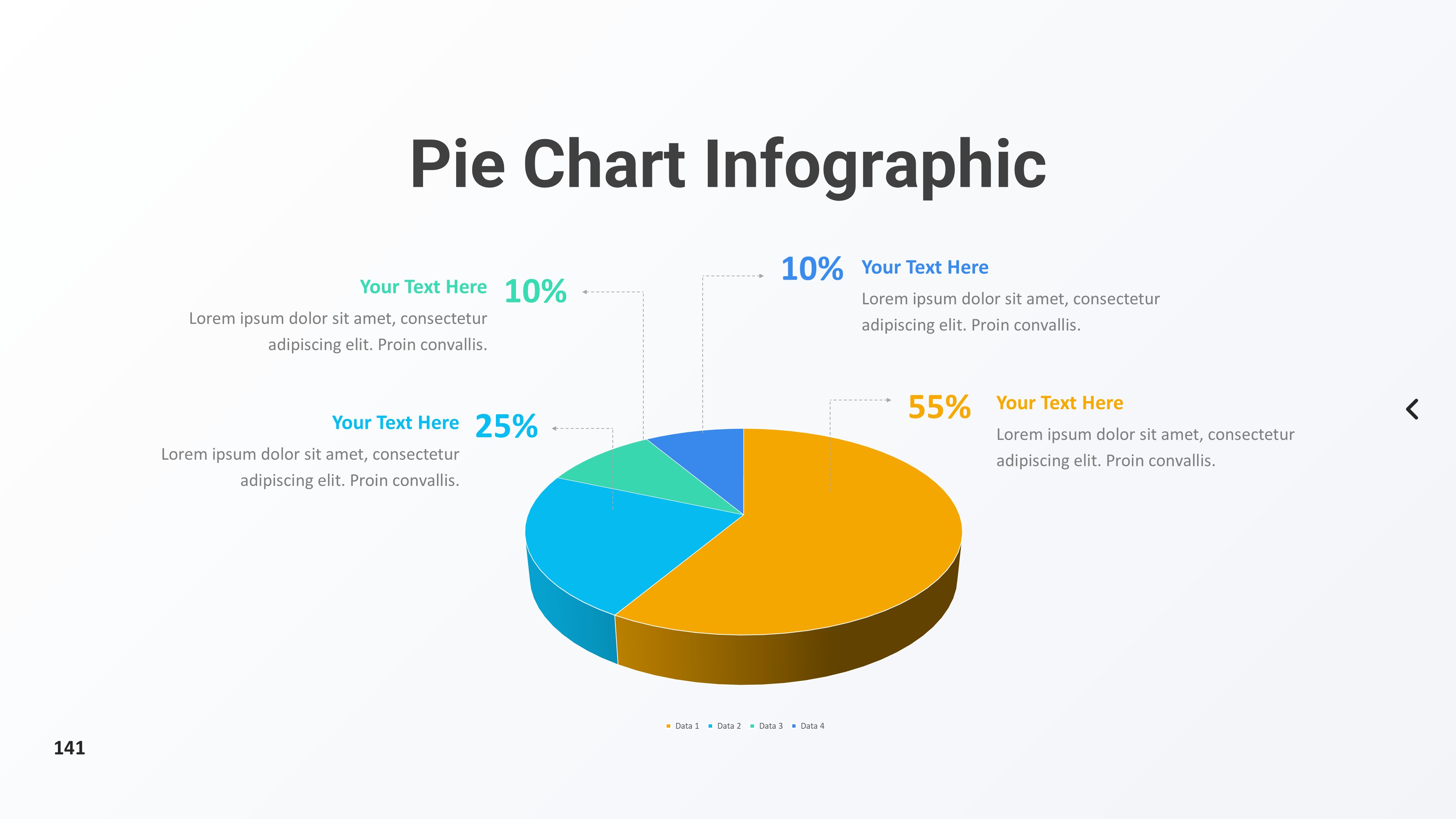 饼图图表图示PPT模板
