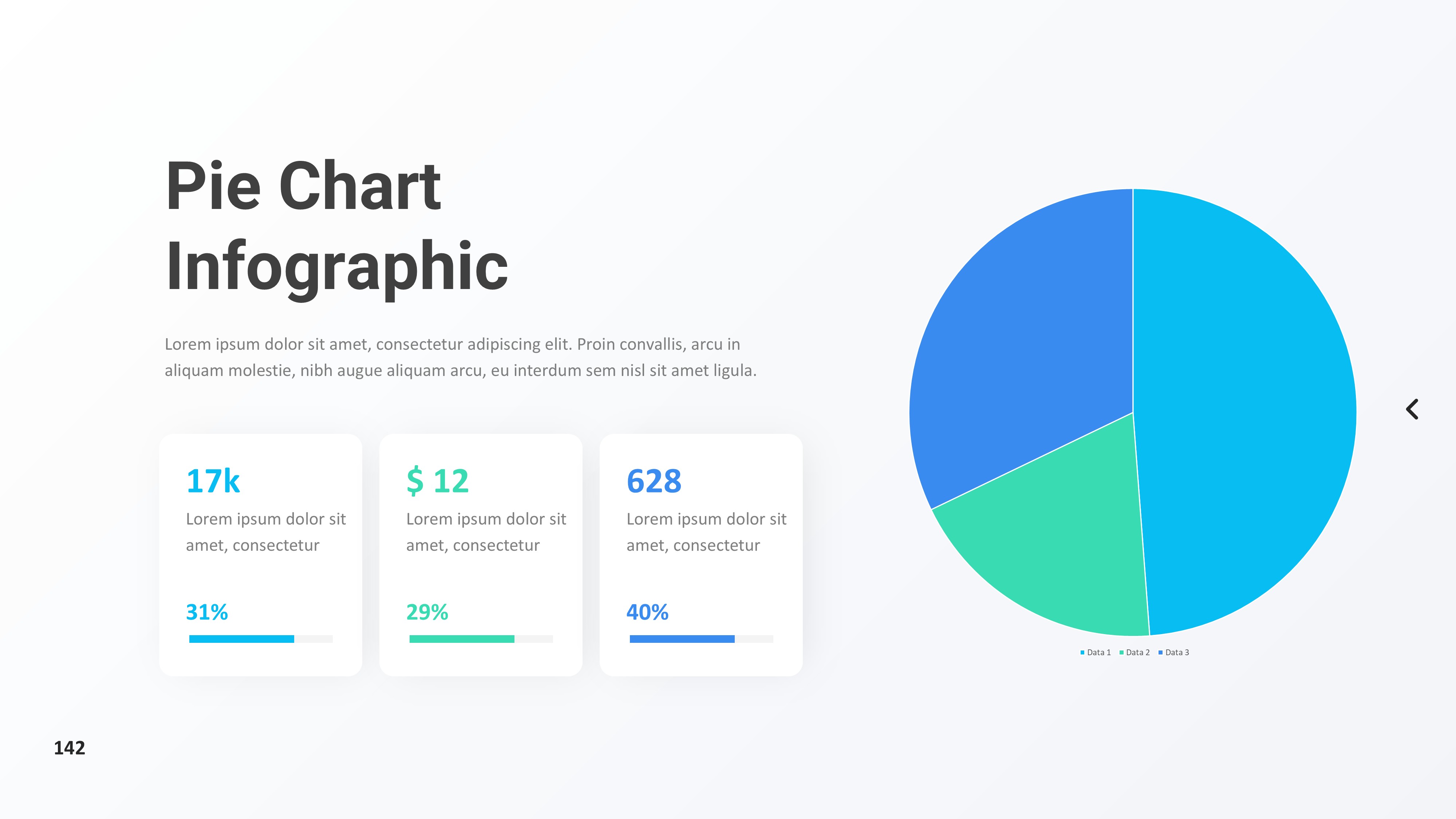 饼图图表图示PPT模板