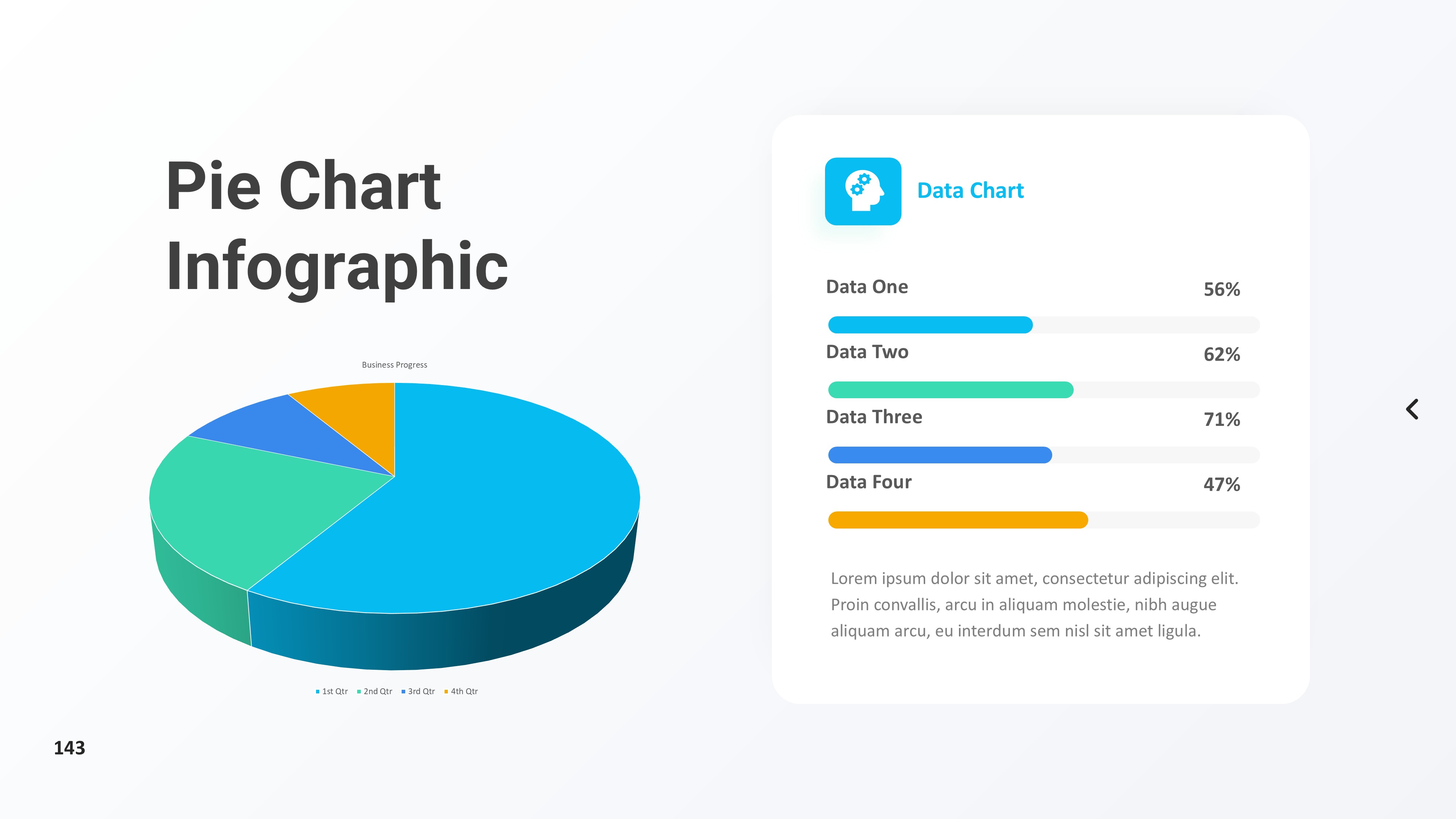 饼图图表图示PPT模板
