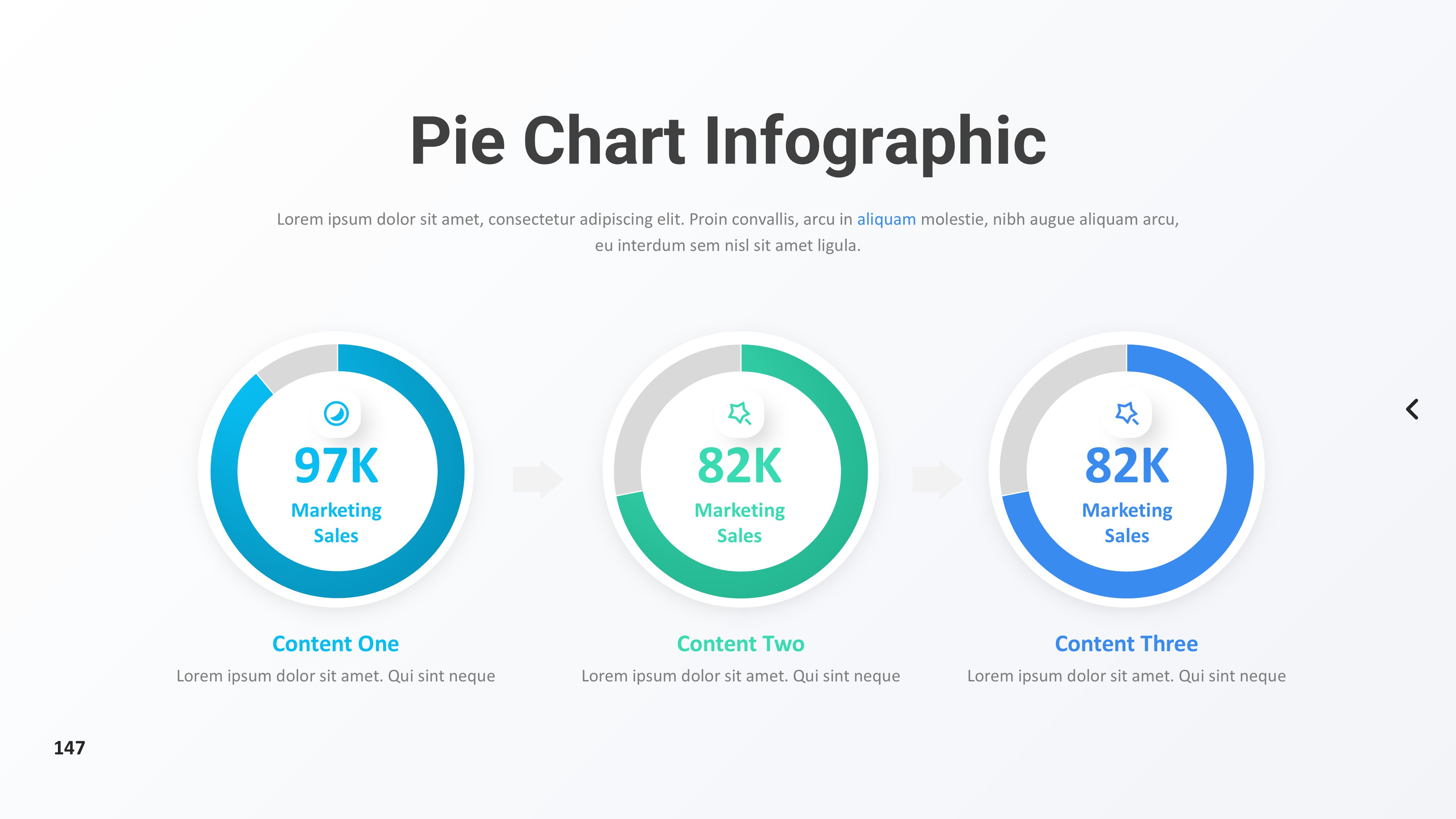 饼图图表图示PPT模板