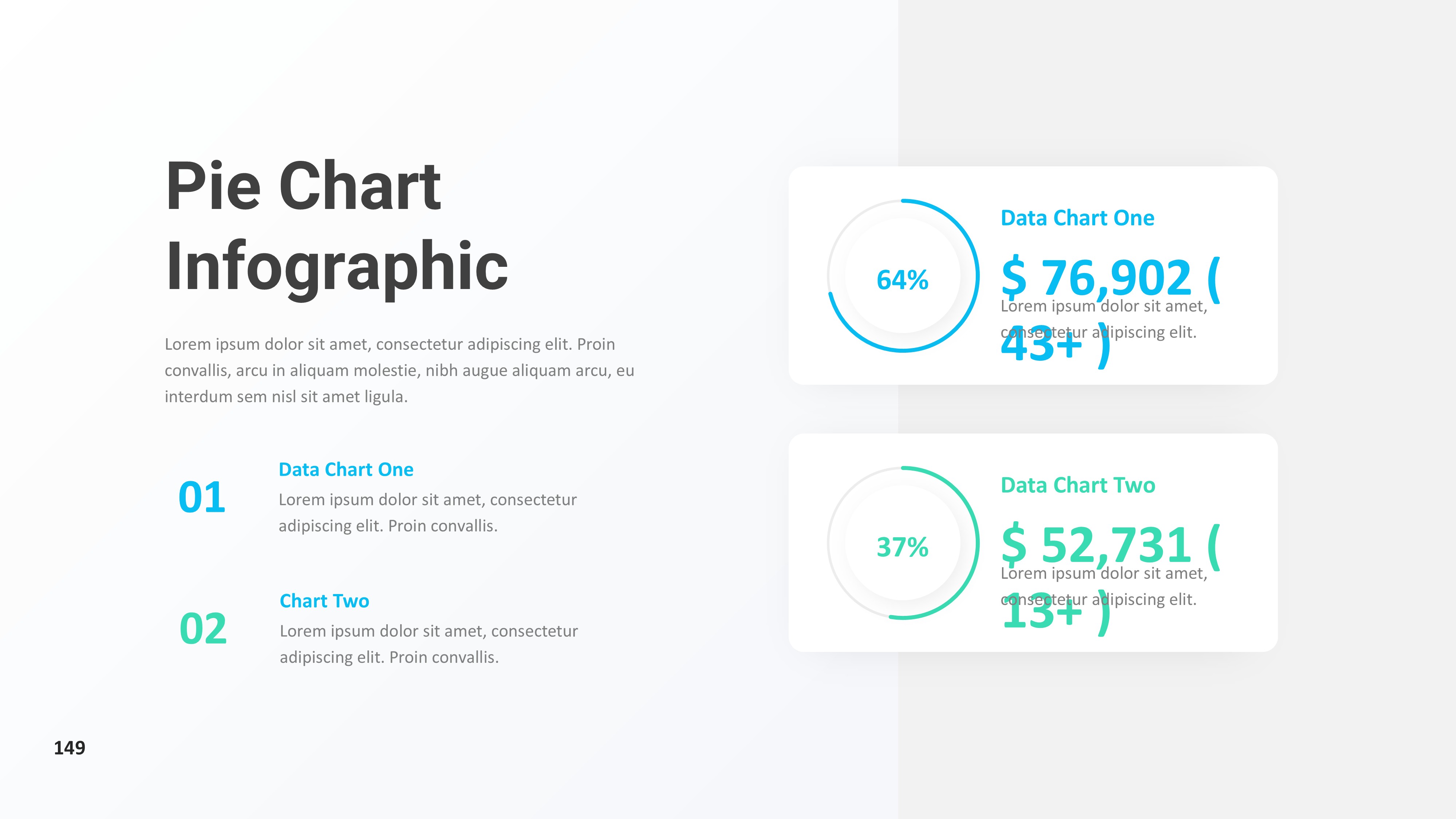 饼图图表图示PPT模板
