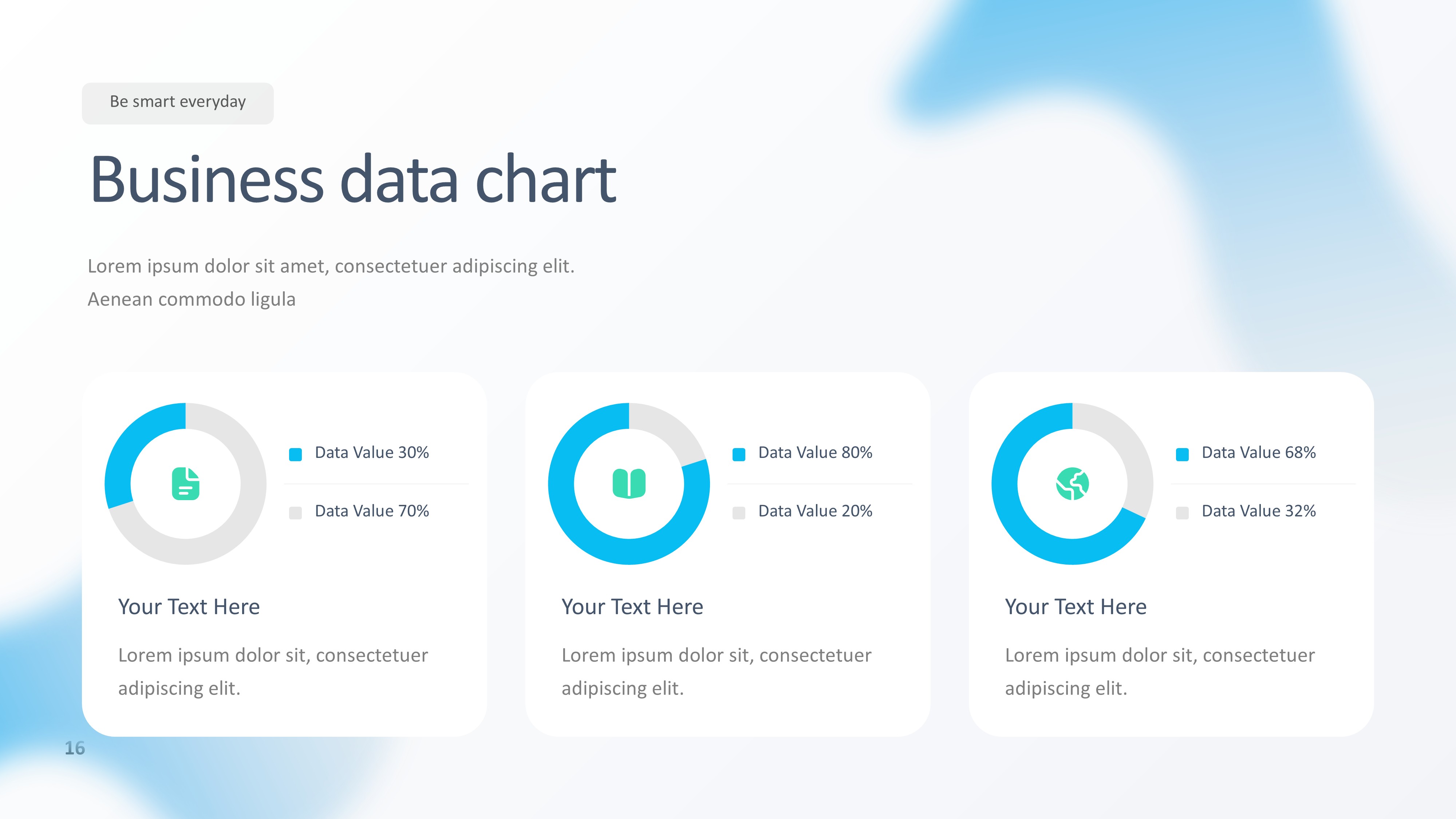 饼图图表图示PPT模板