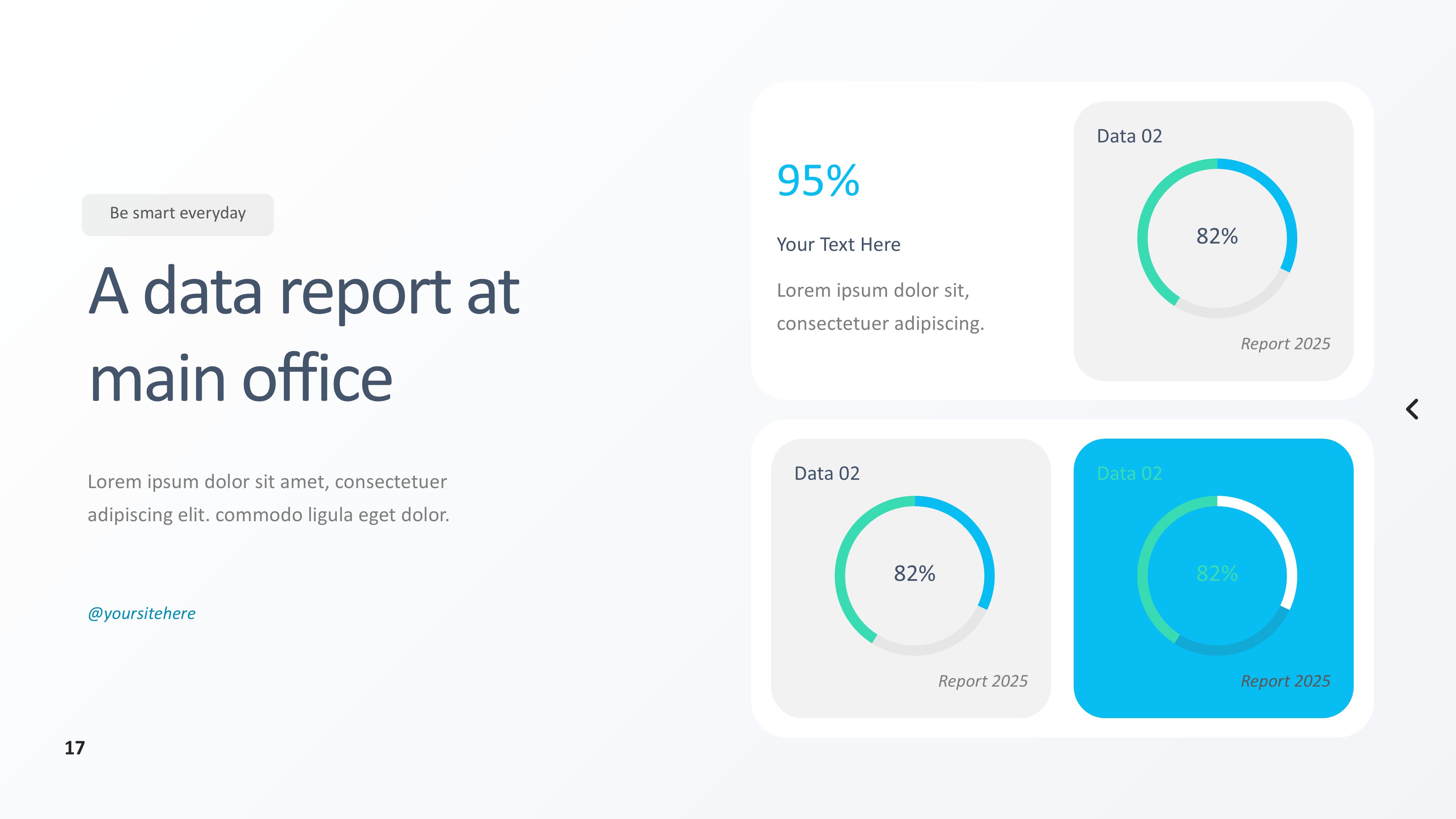 饼图图表图示PPT模板