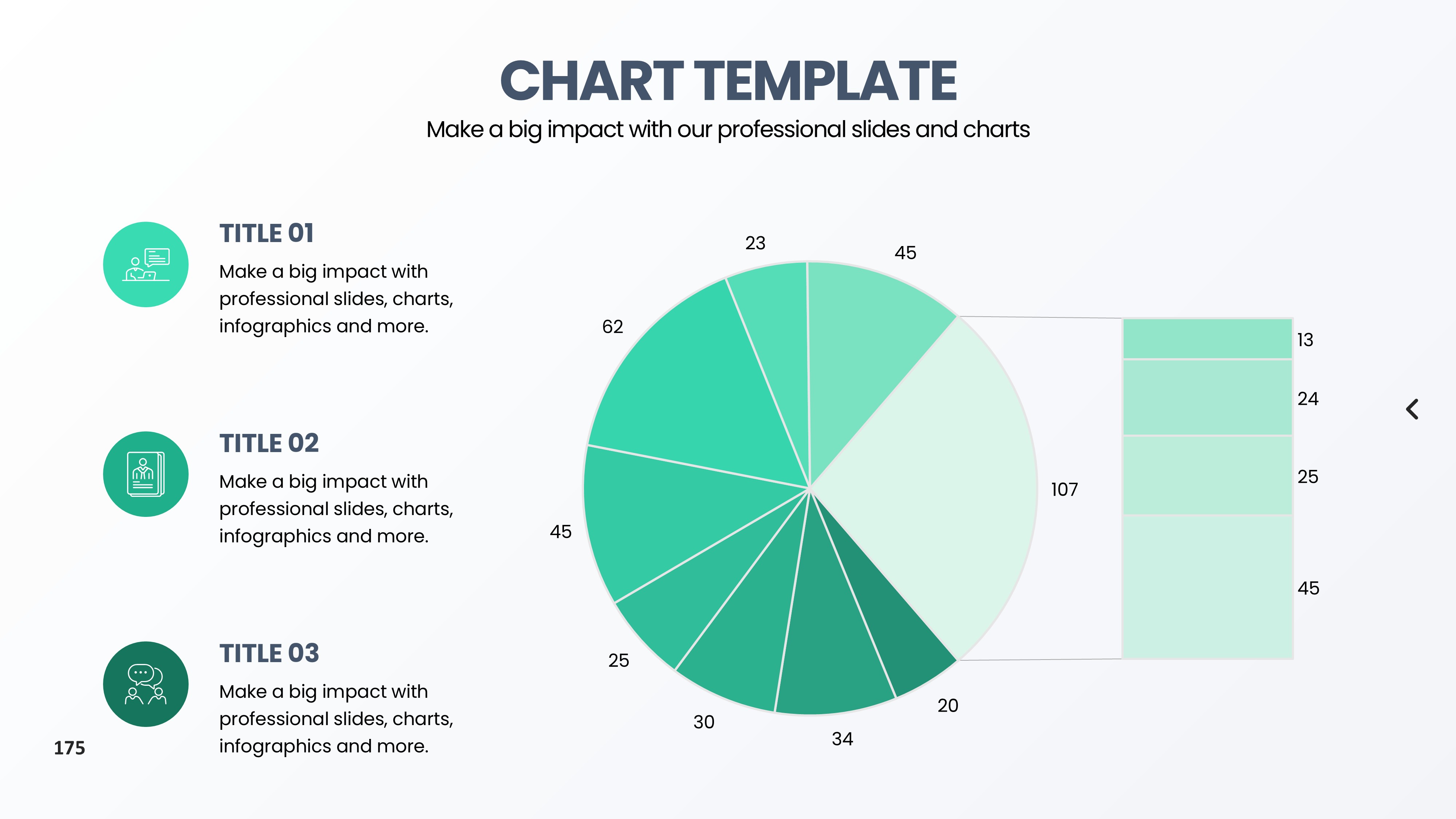 饼图图表图示PPT模板