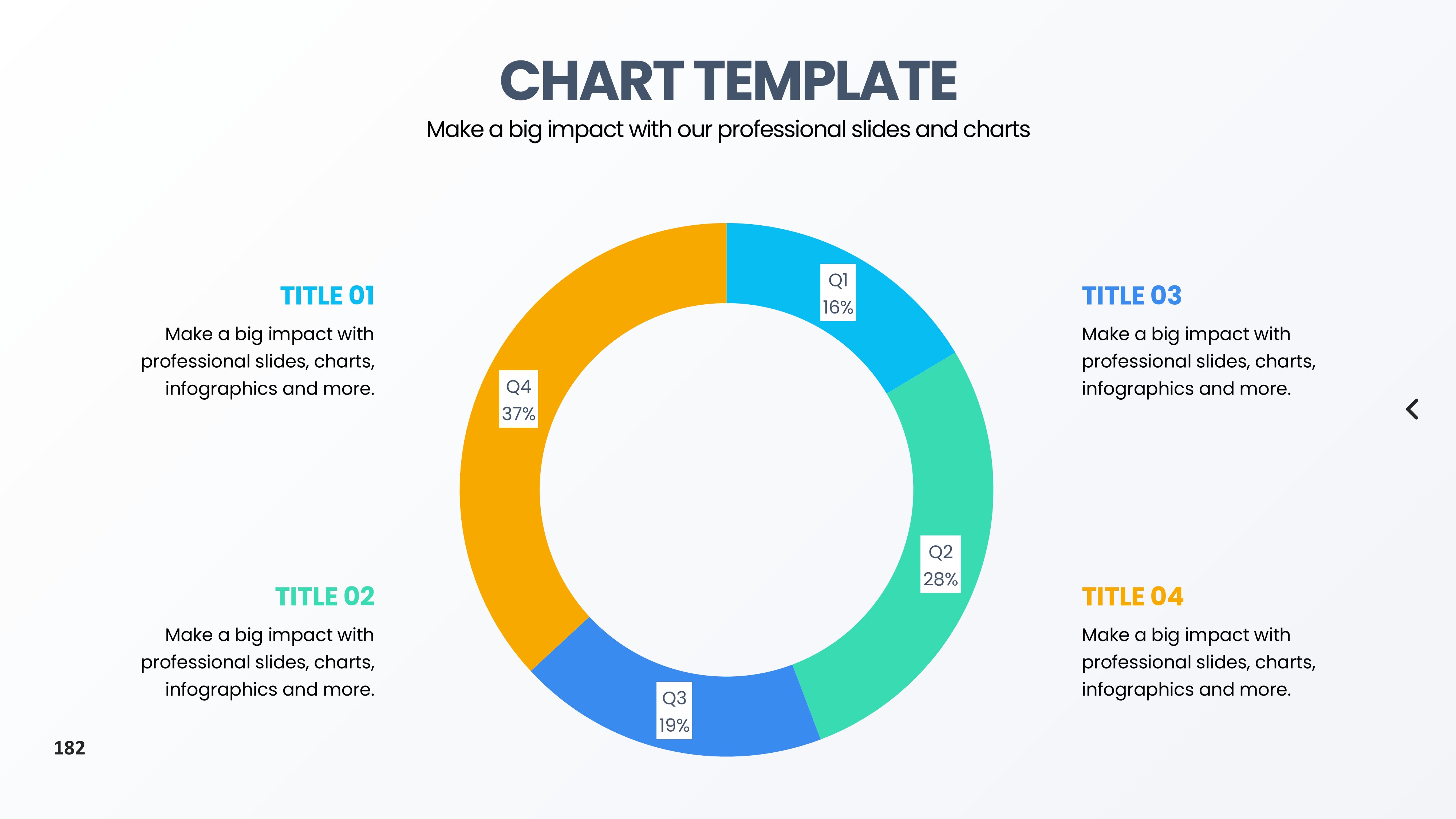 饼图图表图示PPT模板