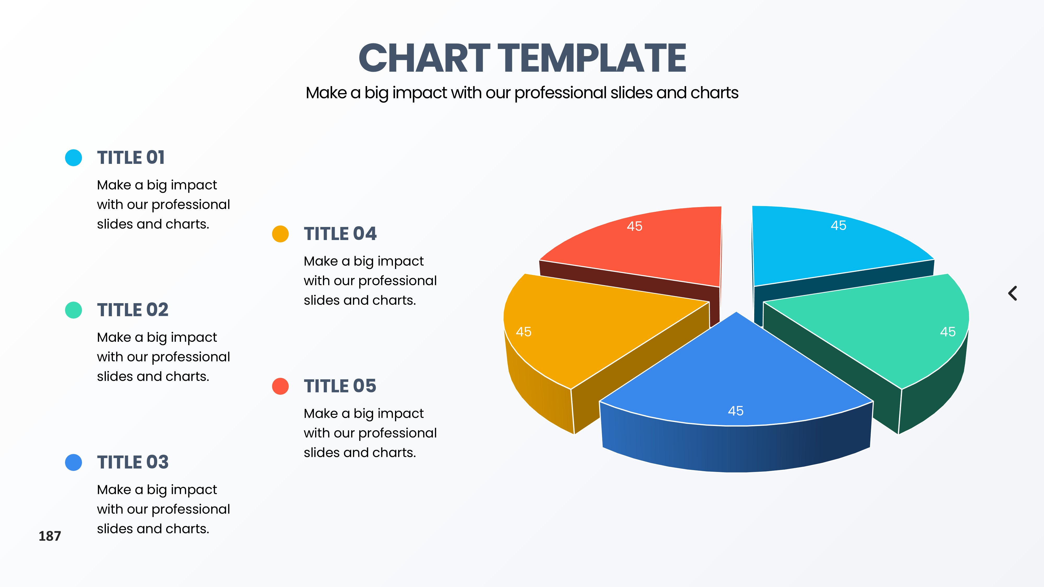 饼图图表图示PPT模板