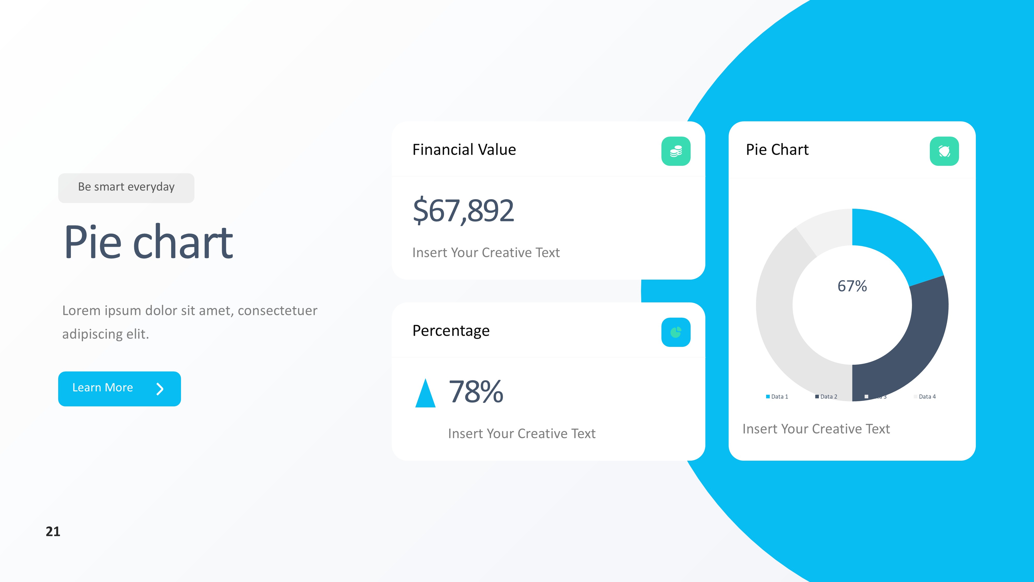 饼图图表图示PPT模板