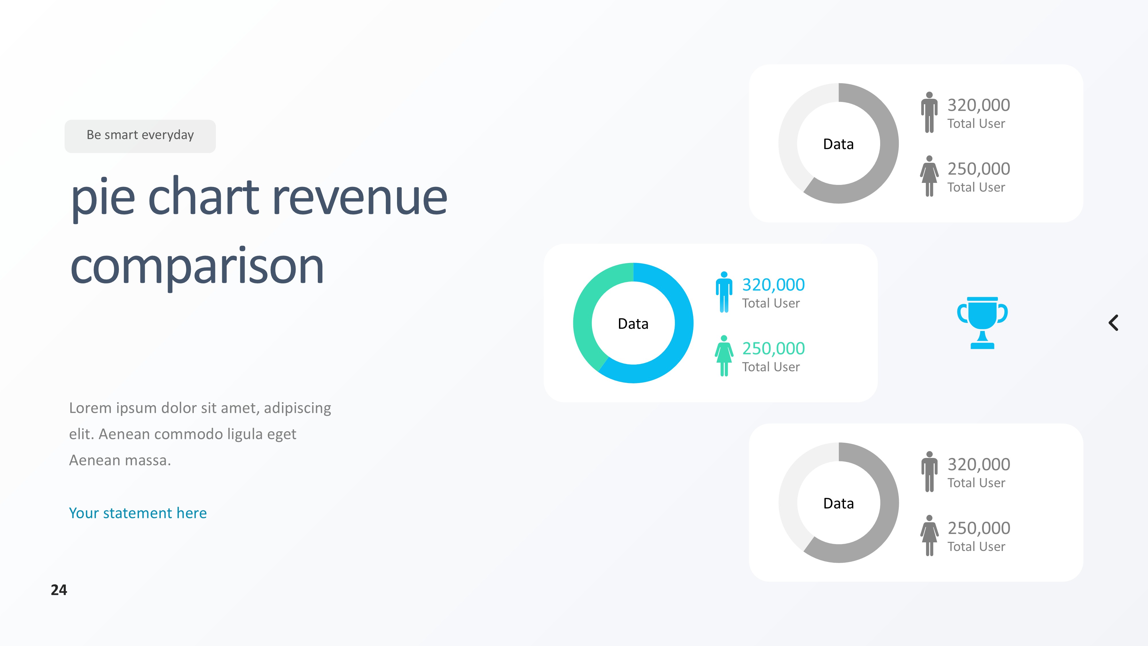 饼图图表图示PPT模板