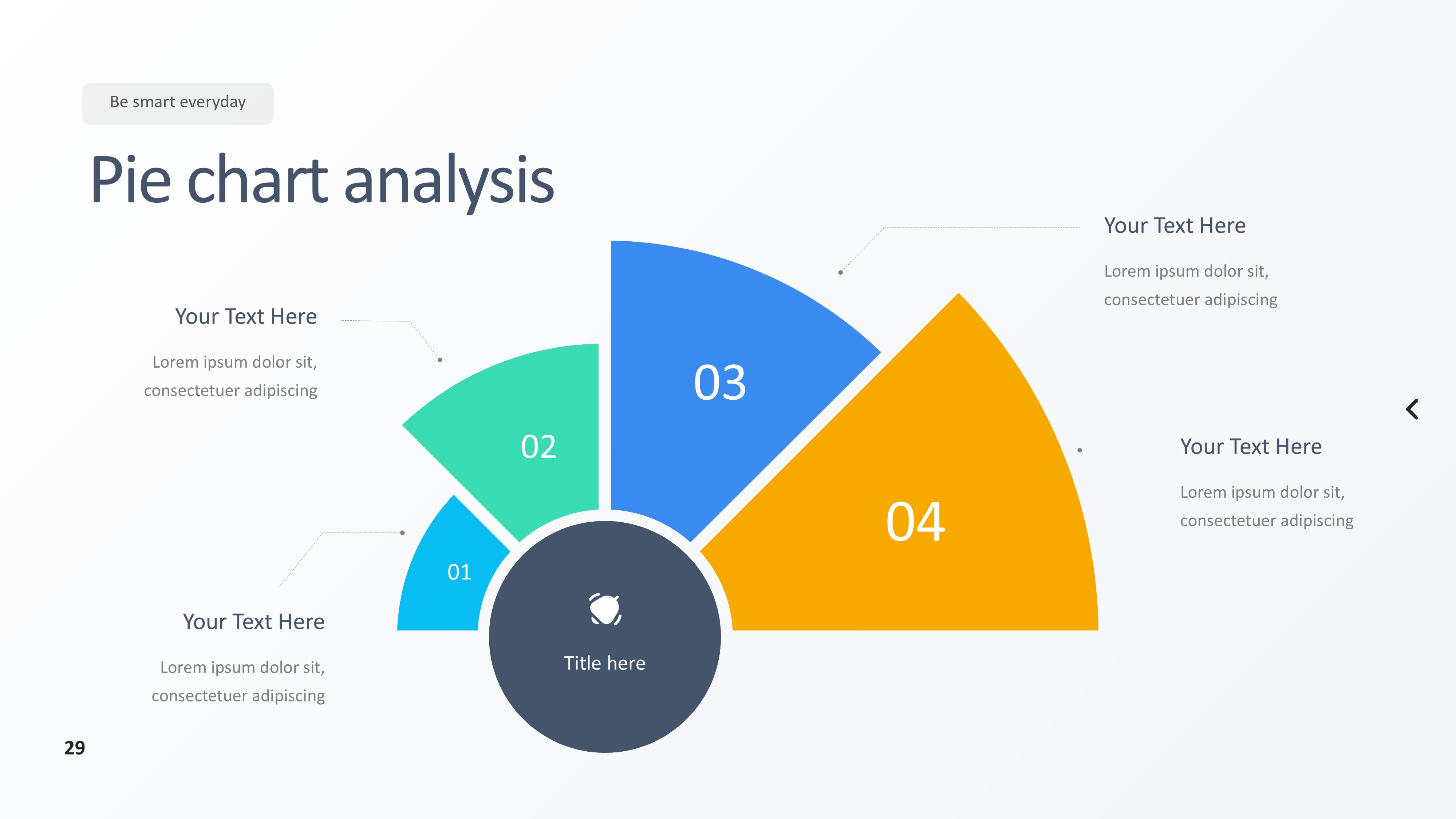 饼图图表图示PPT模板