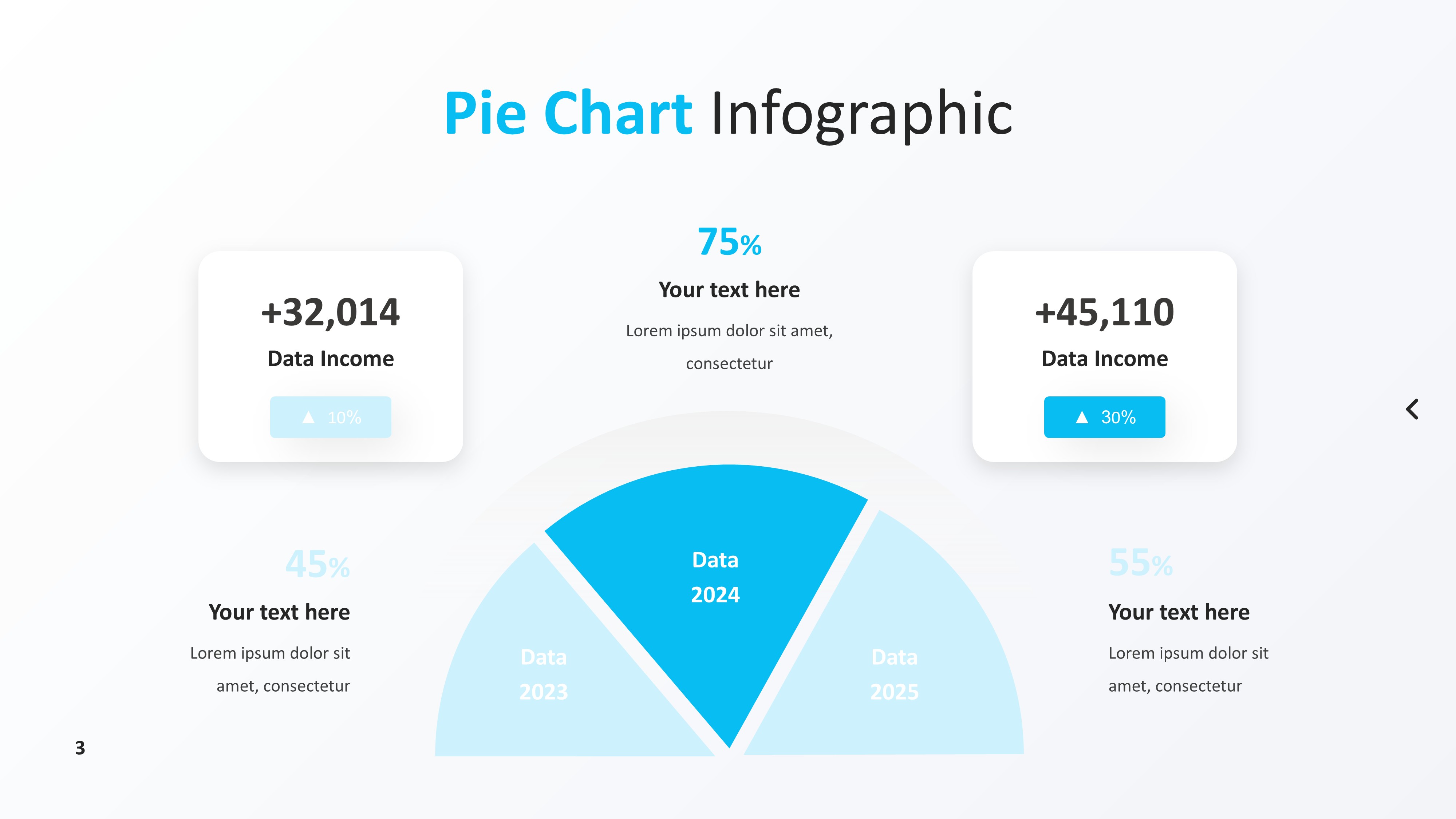 饼图图表图示PPT模板