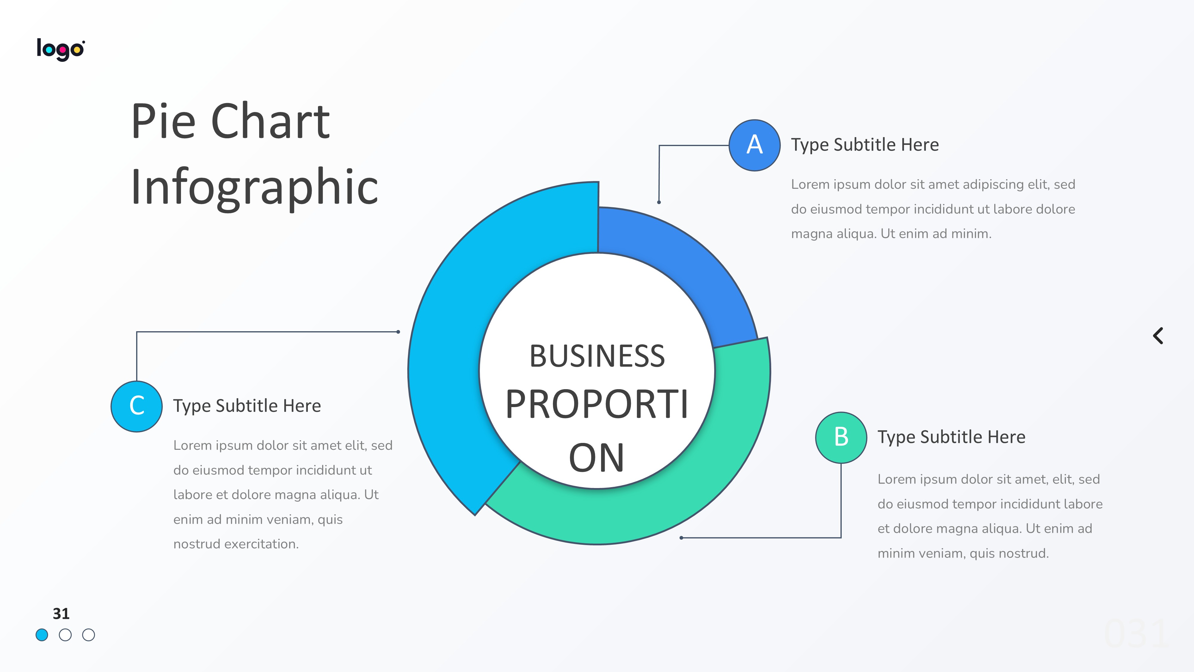 饼图图表图示PPT模板