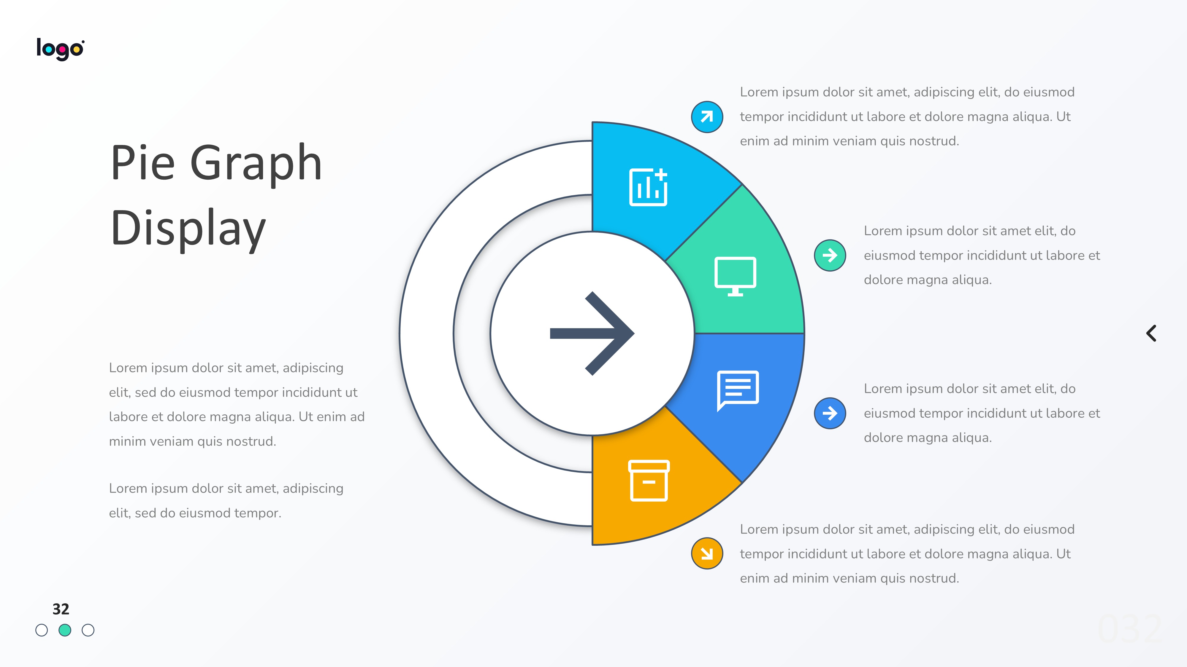 饼图图表图示PPT模板