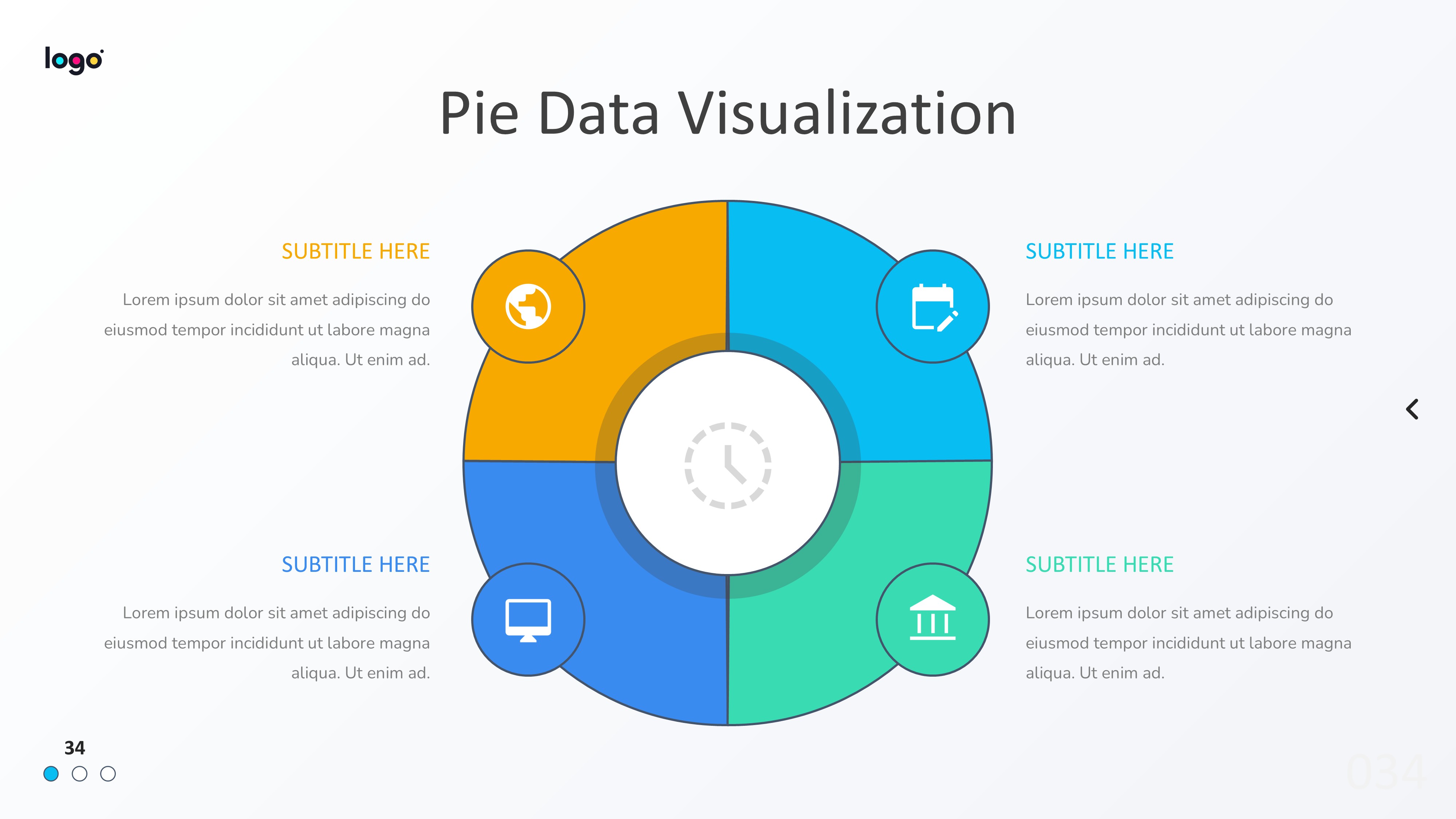 饼图图表图示PPT模板