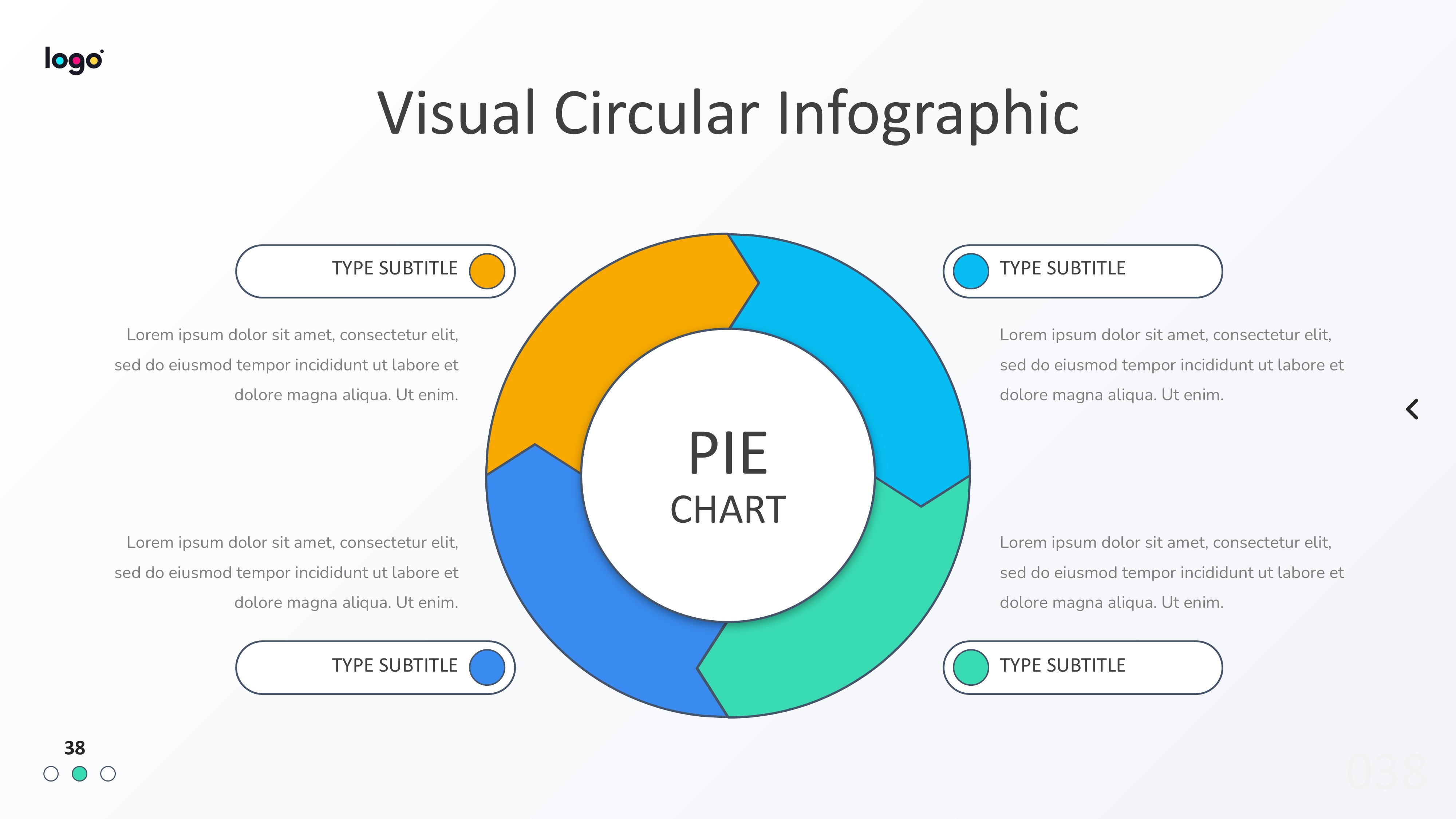 饼图图表图示PPT模板