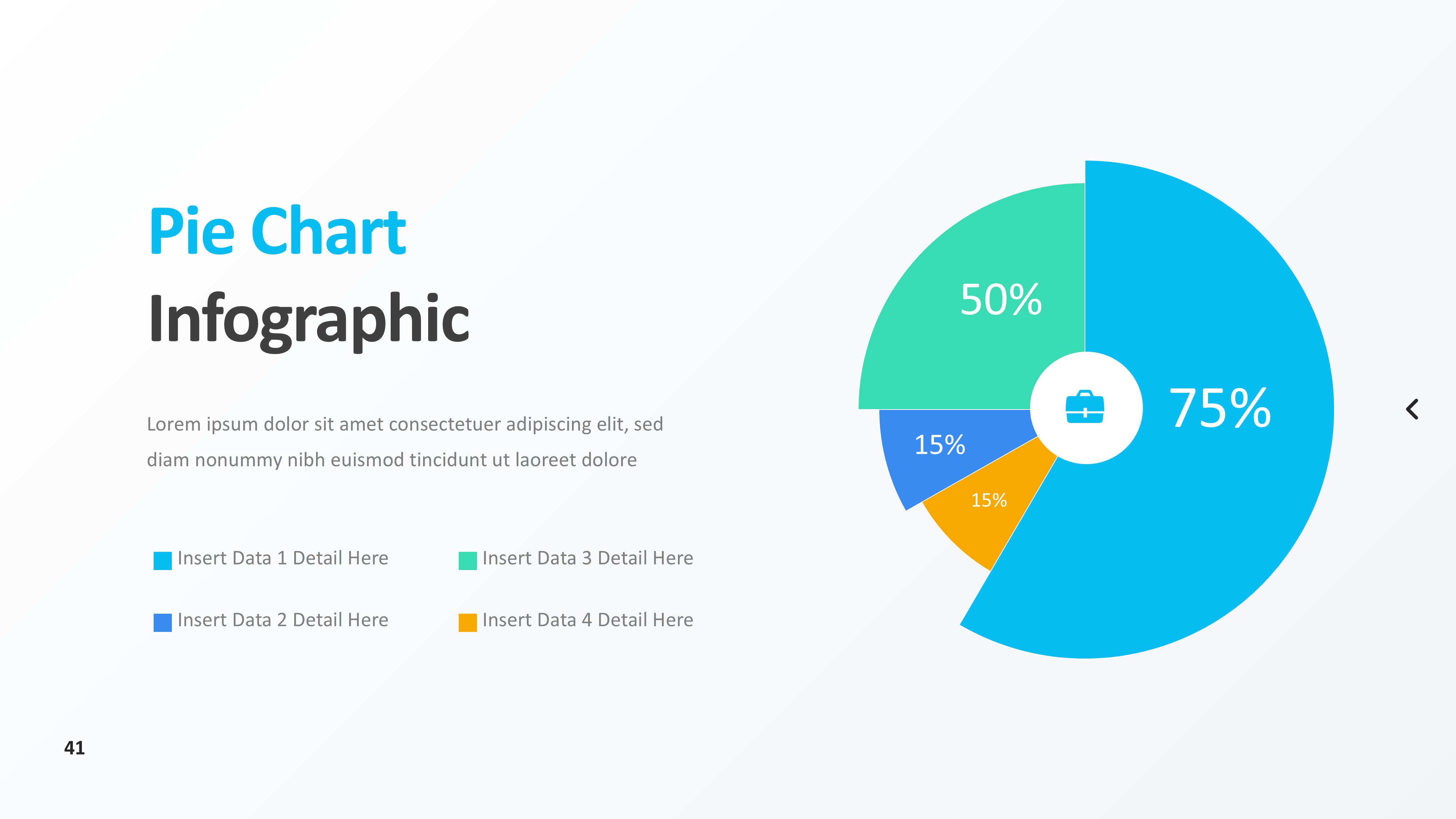 饼图图表图示PPT模板