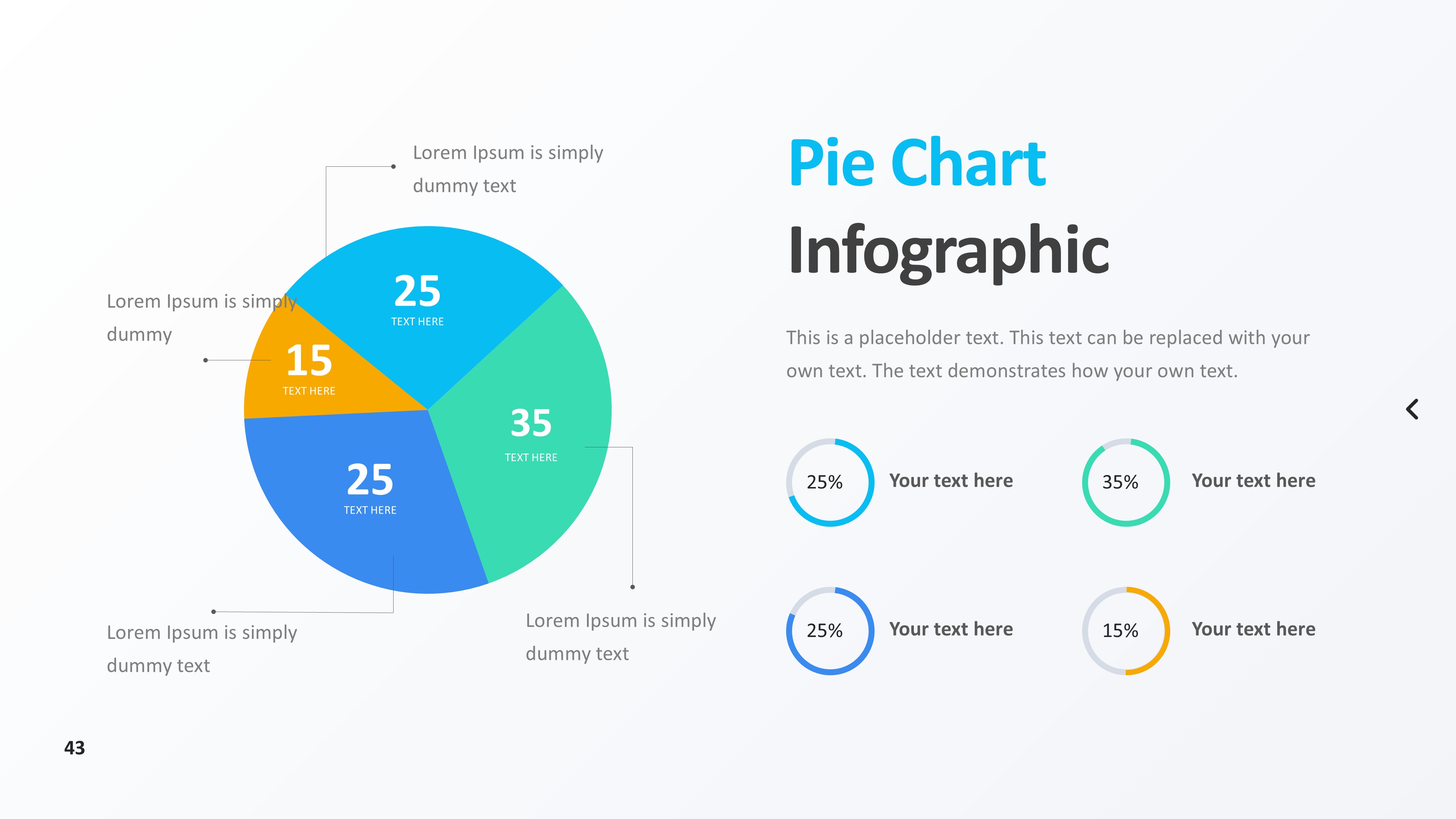 饼图图表图示PPT模板