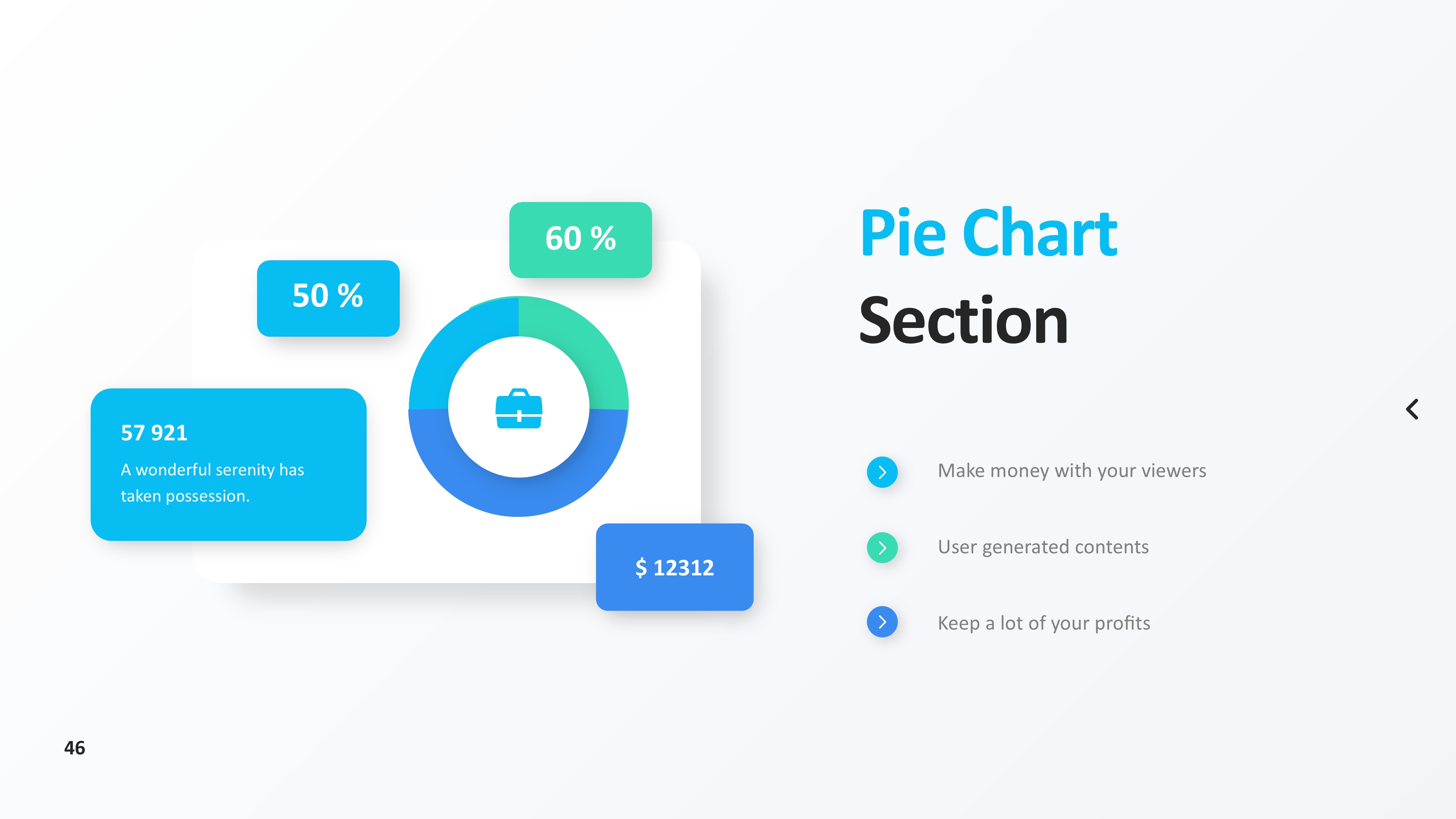 饼图图表图示PPT模板