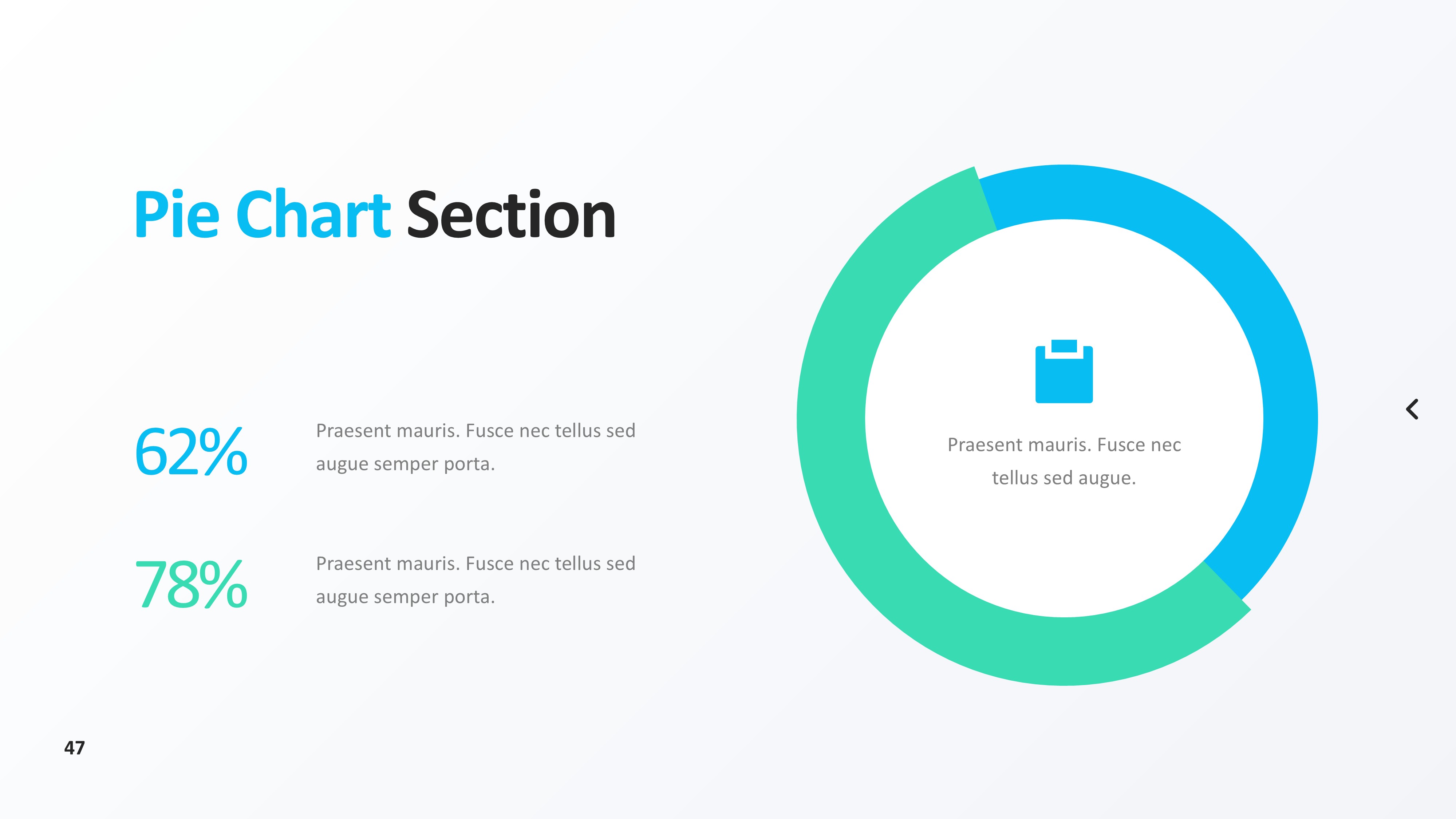 饼图图表图示PPT模板