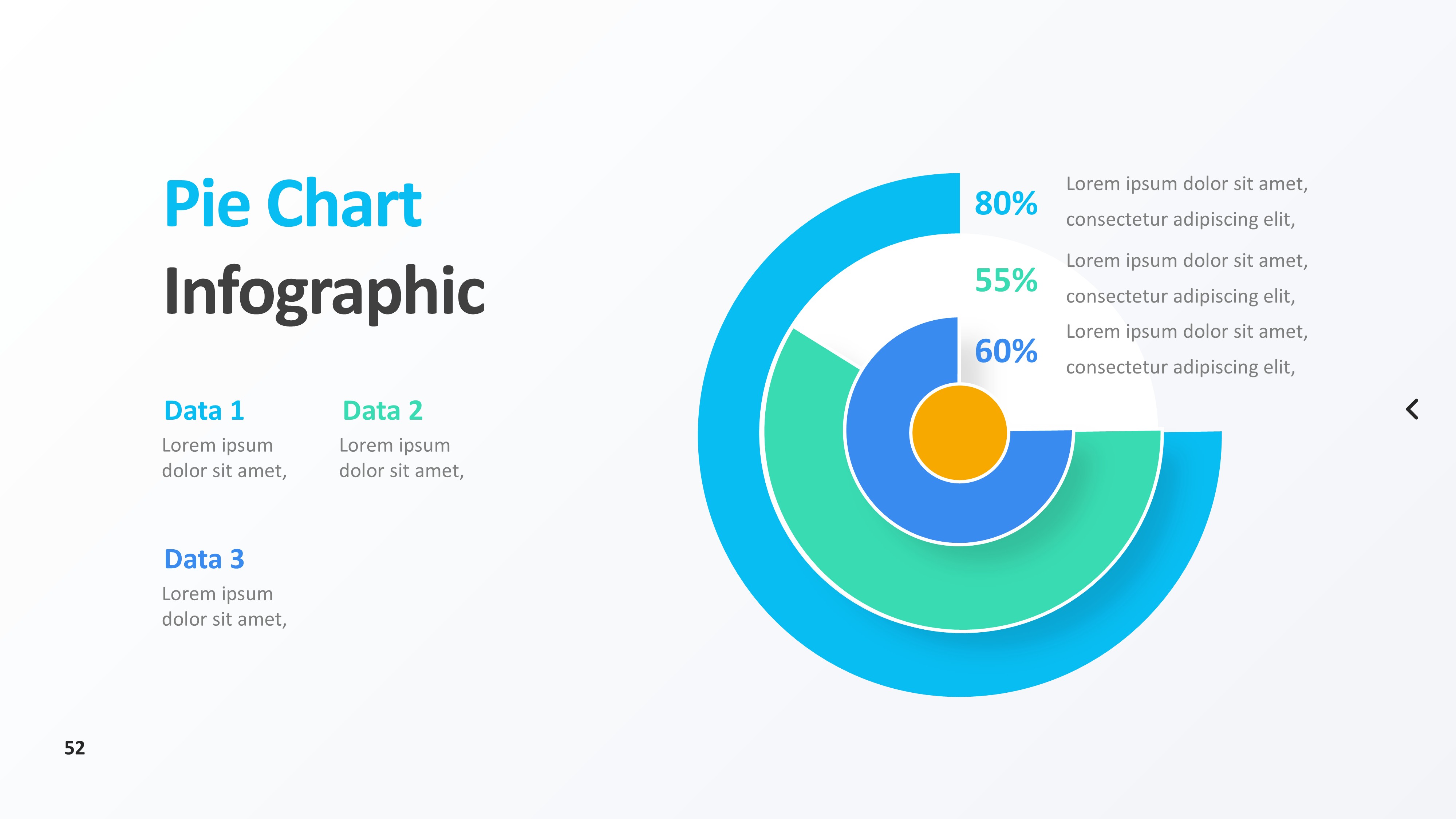 饼图图表图示PPT模板