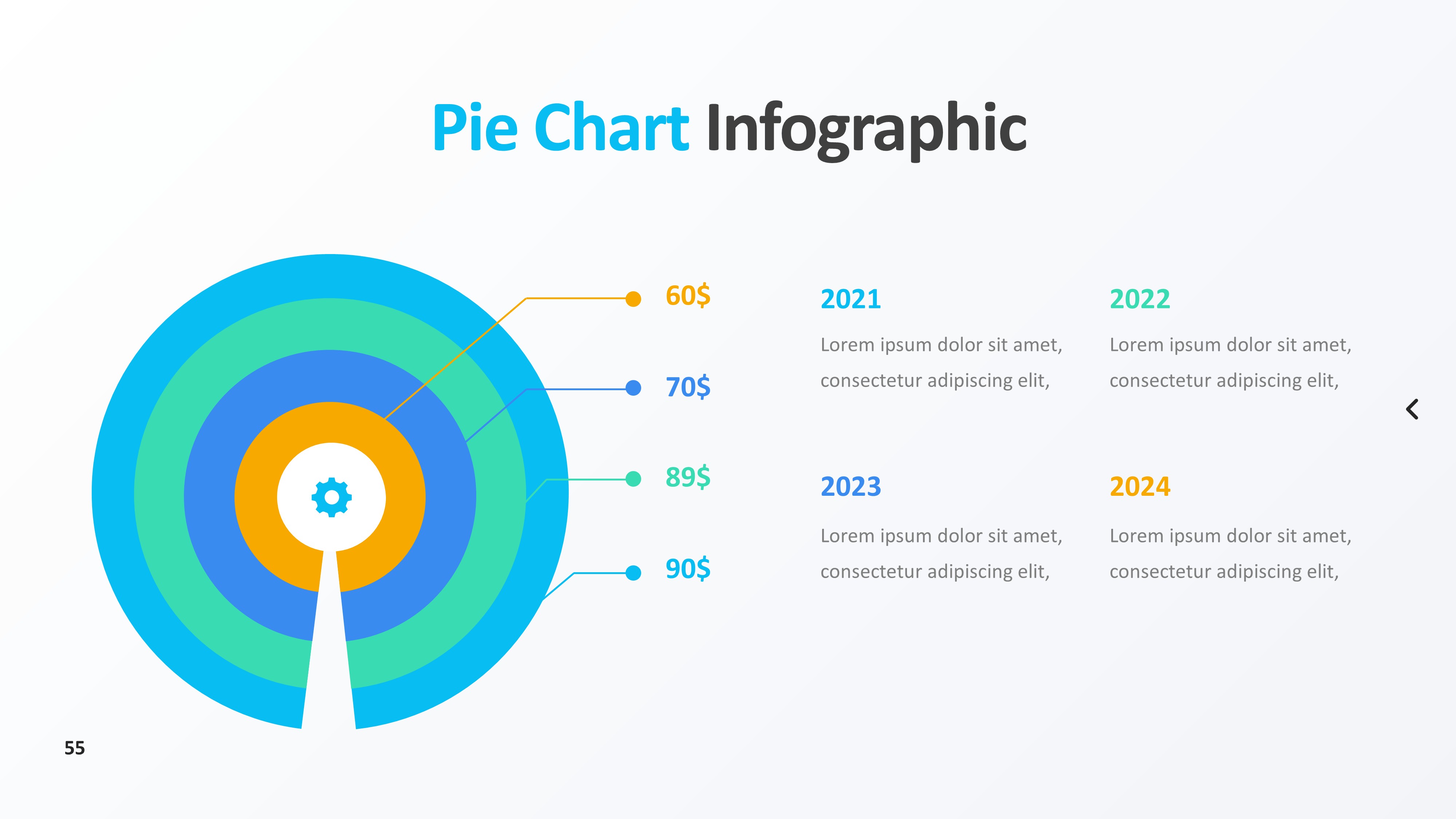 饼图图表图示PPT模板