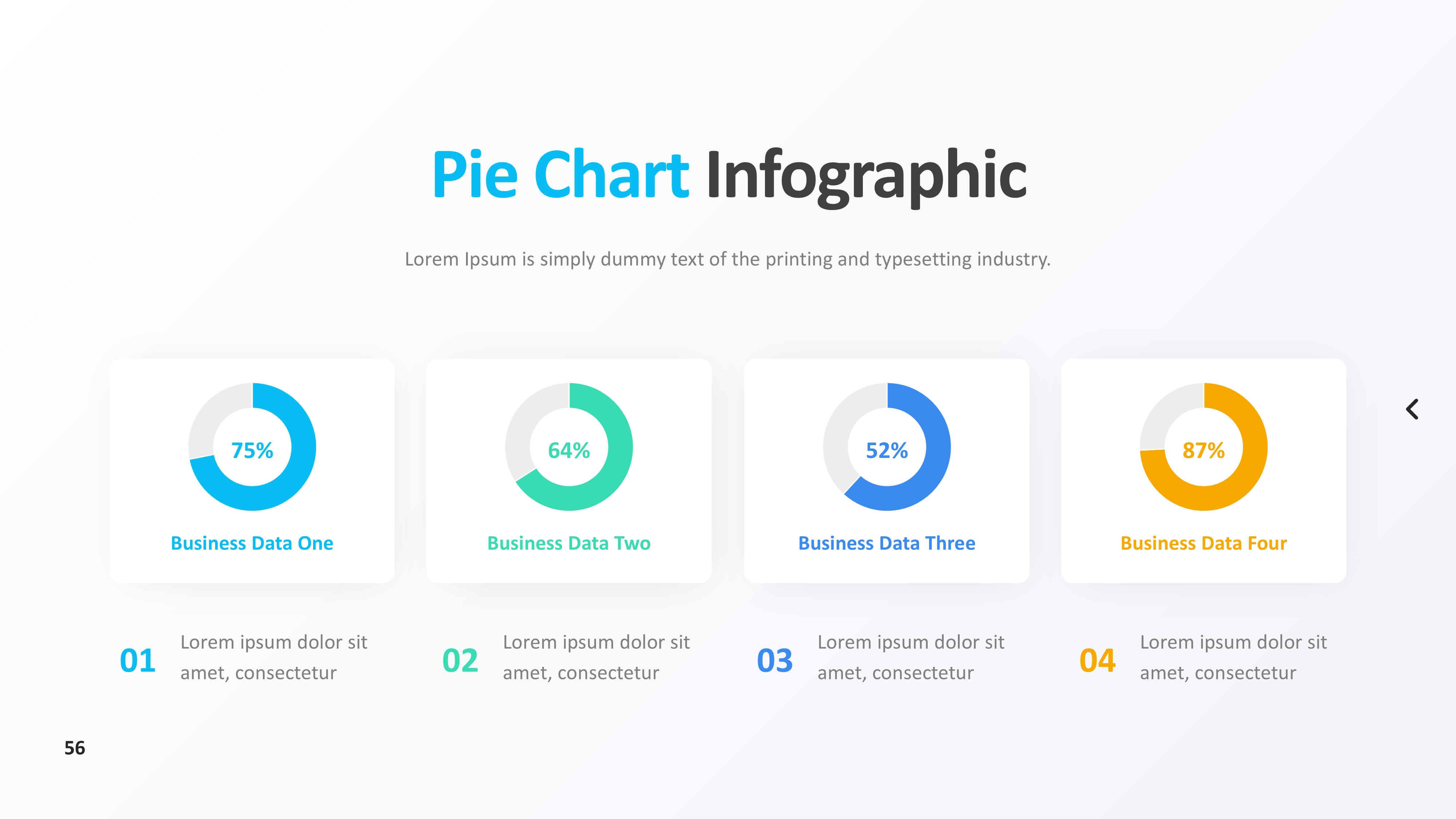 饼图图表图示PPT模板