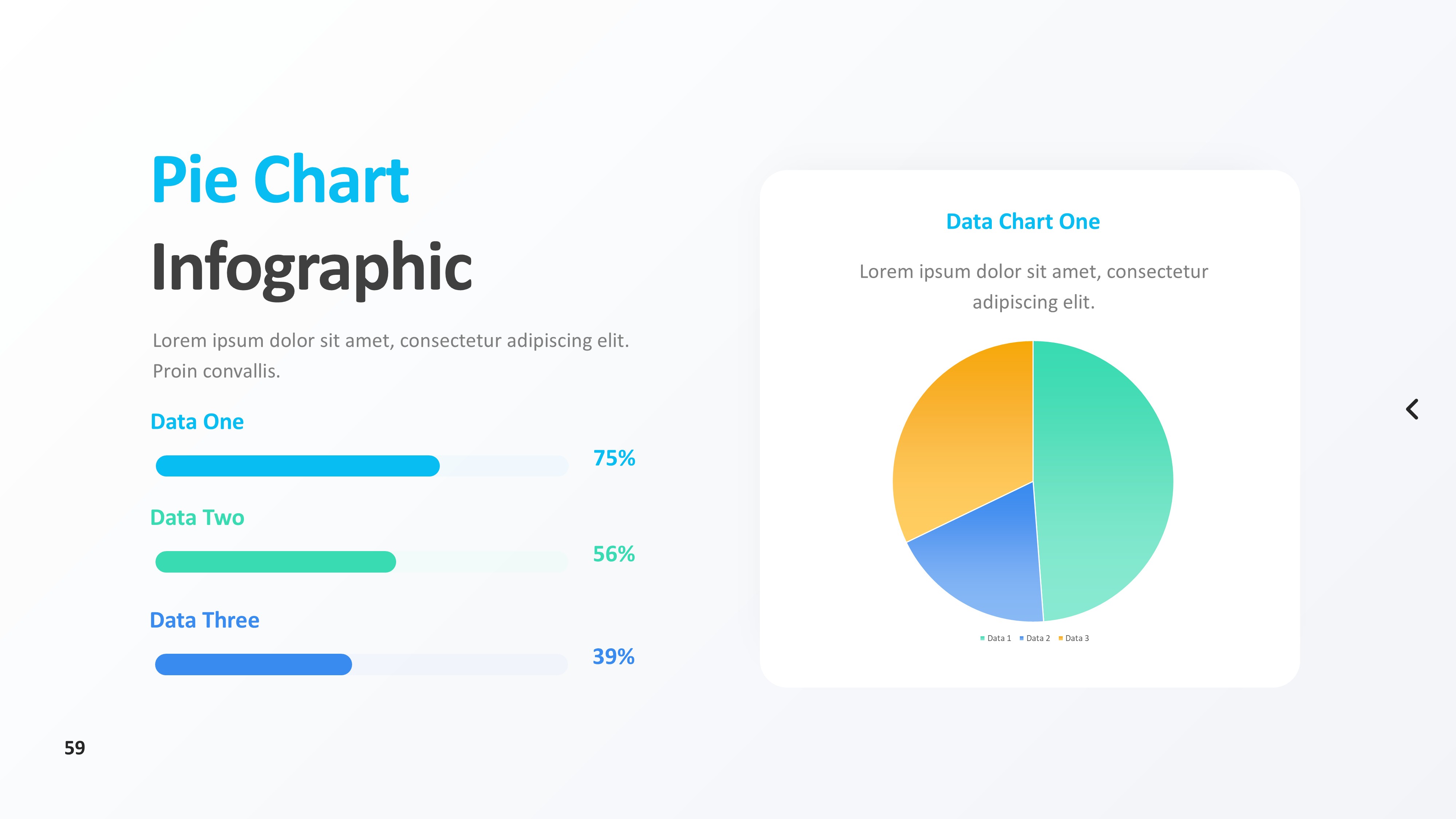 饼图图表图示PPT模板