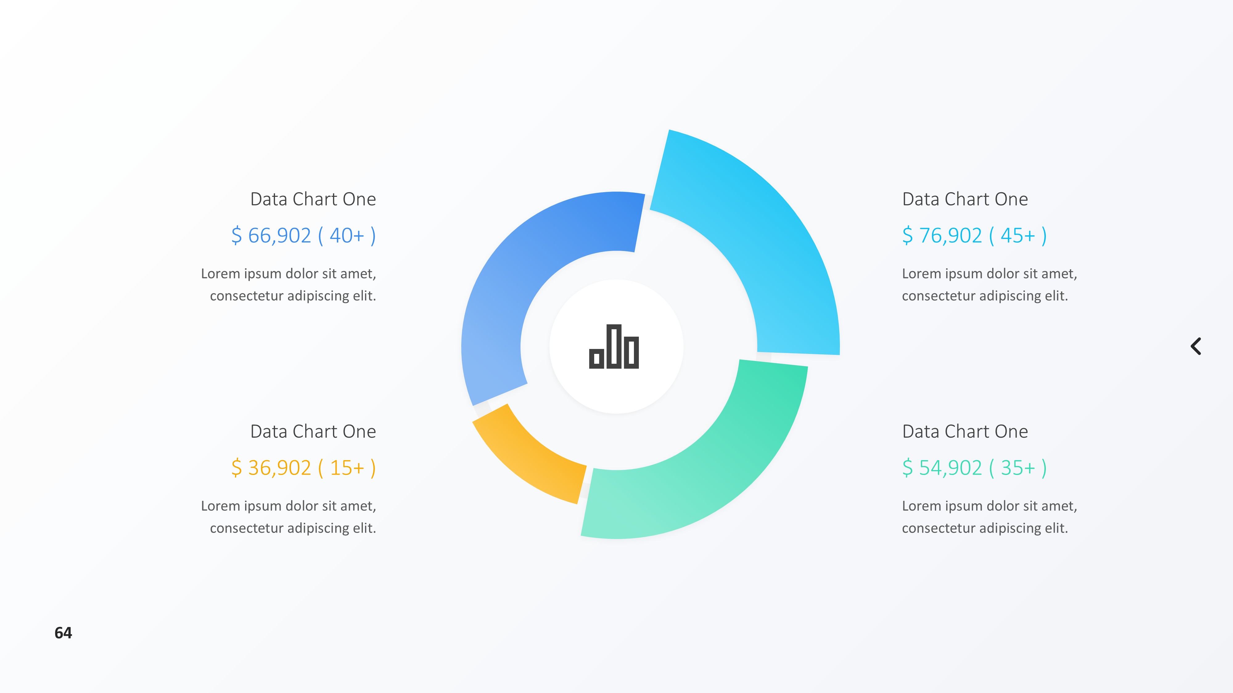 饼图图表图示PPT模板