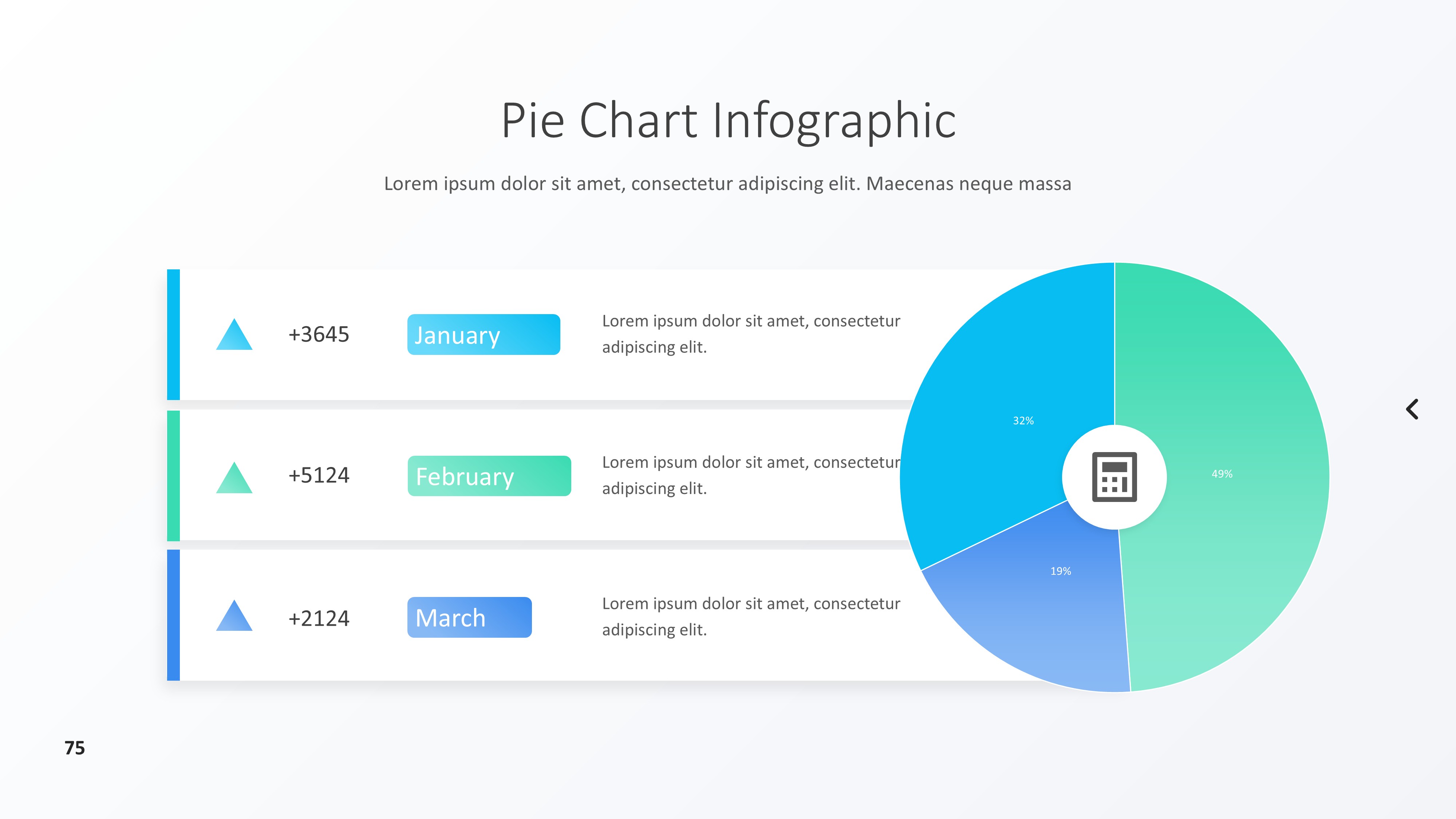 饼图图表图示PPT模板