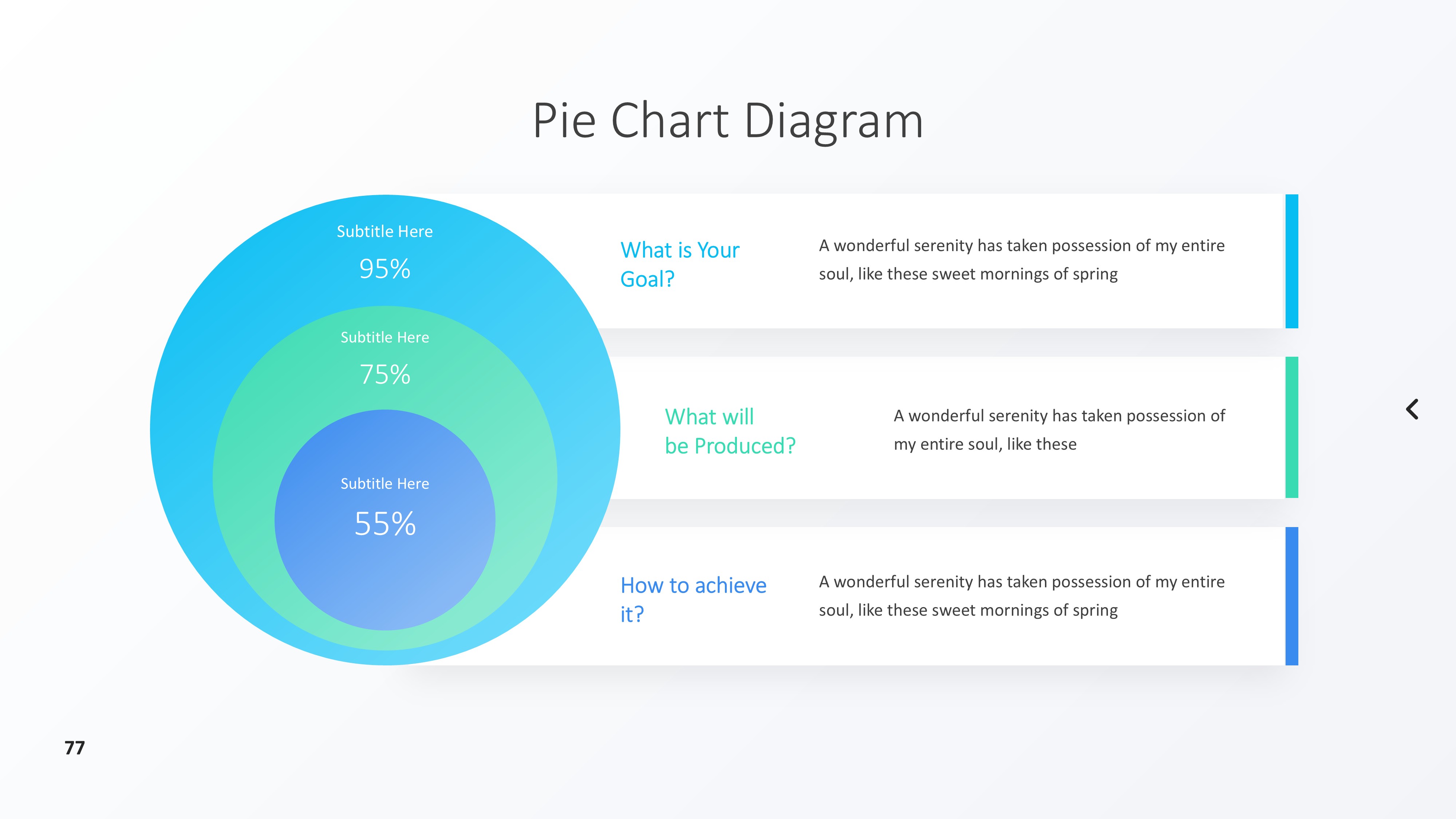 饼图图表图示PPT模板