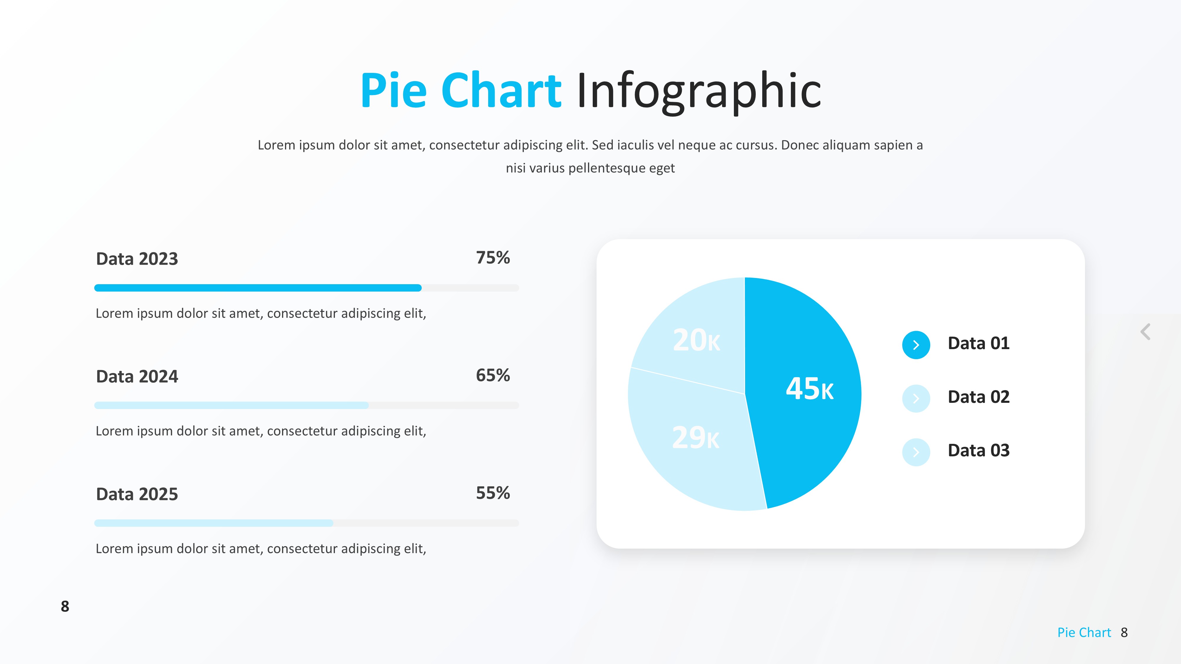 饼图图表图示PPT模板