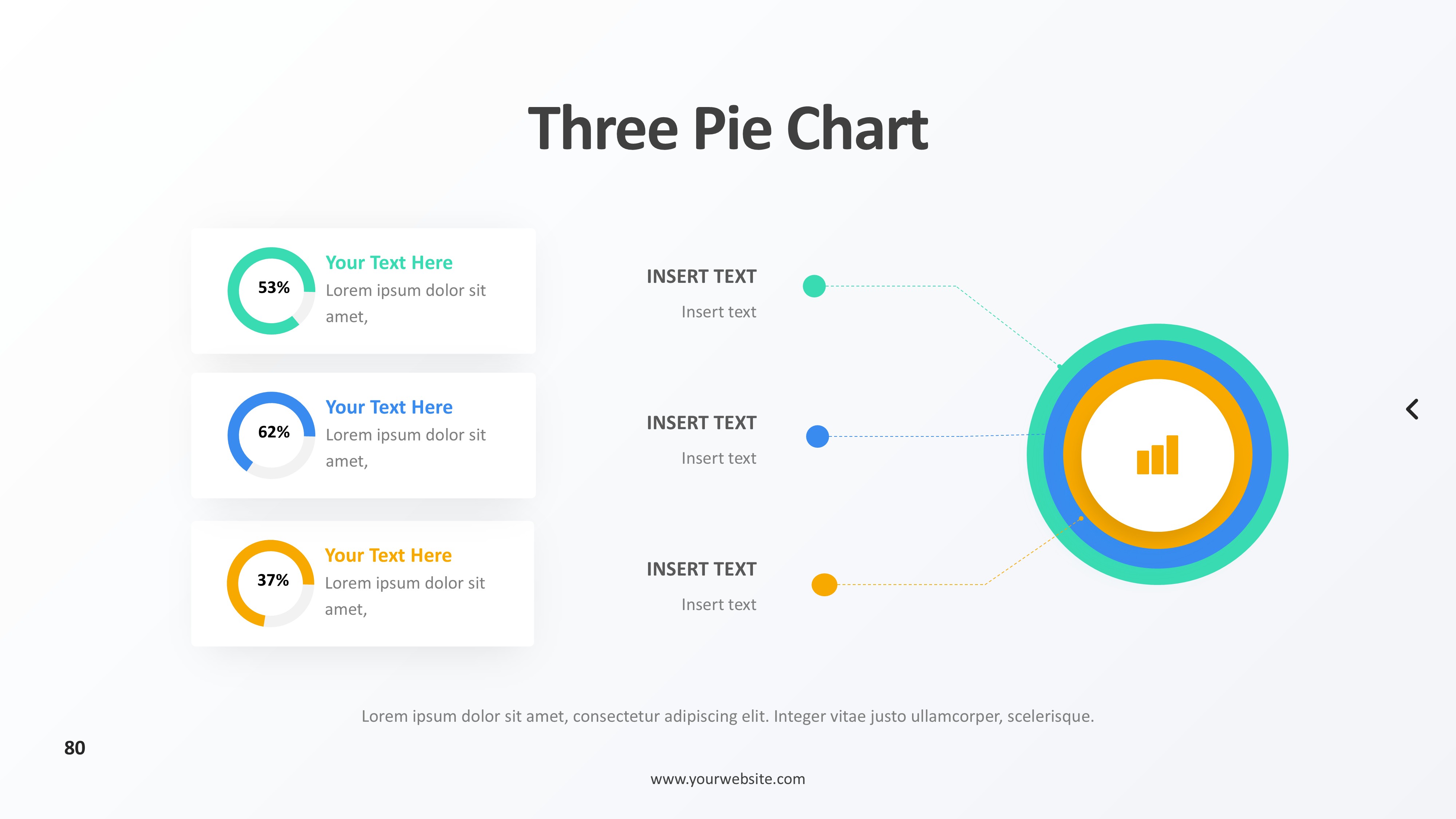 饼图图表图示PPT模板