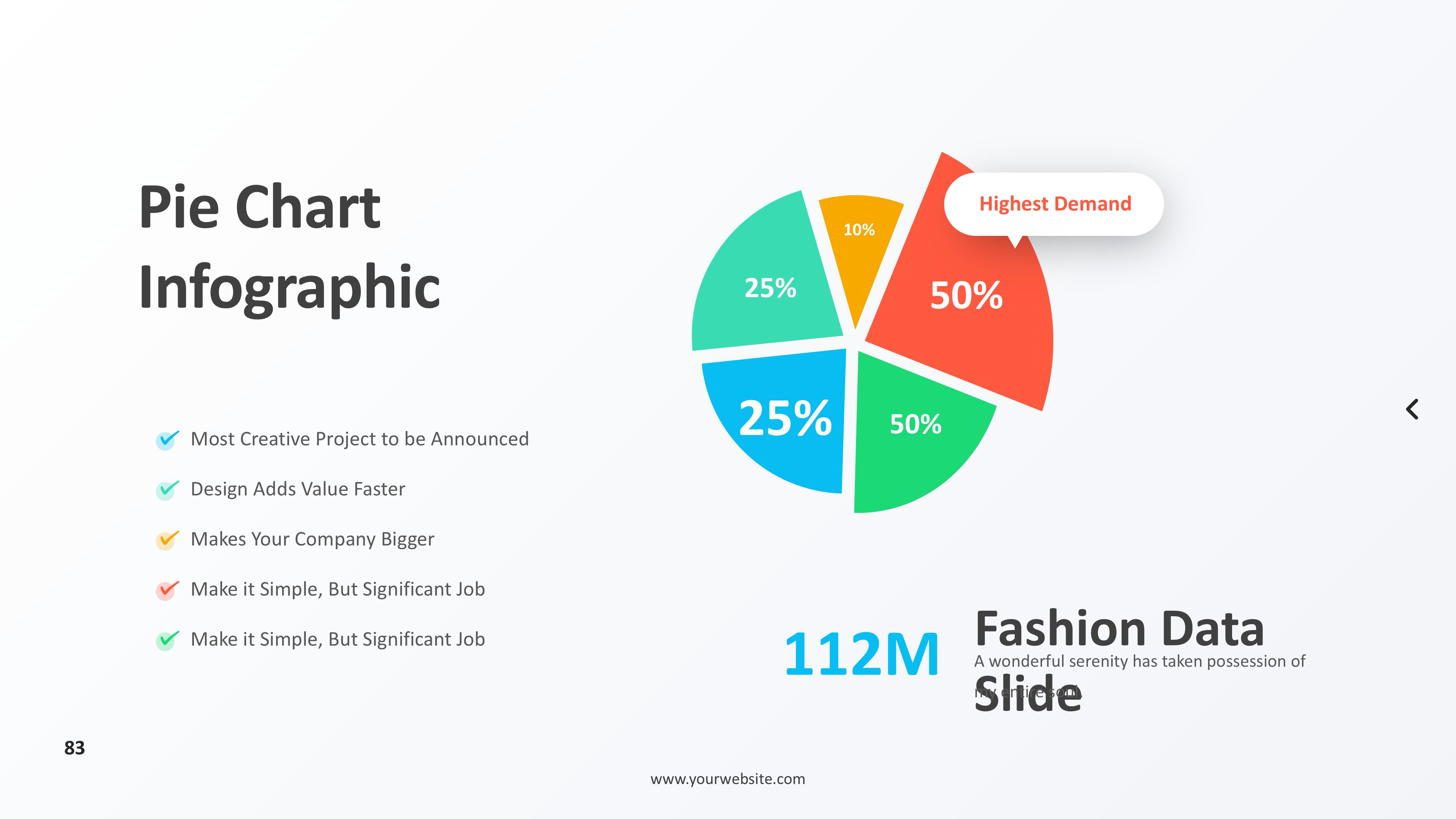饼图图表图示PPT模板