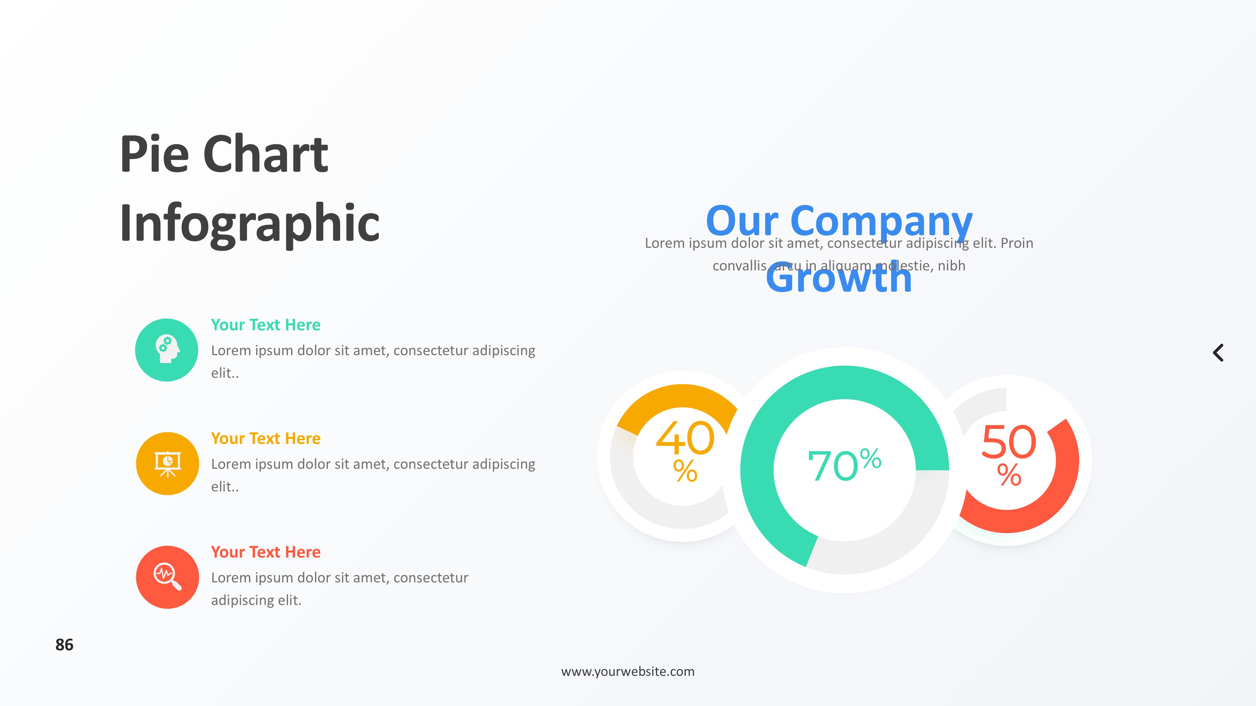 饼图图表图示PPT模板
