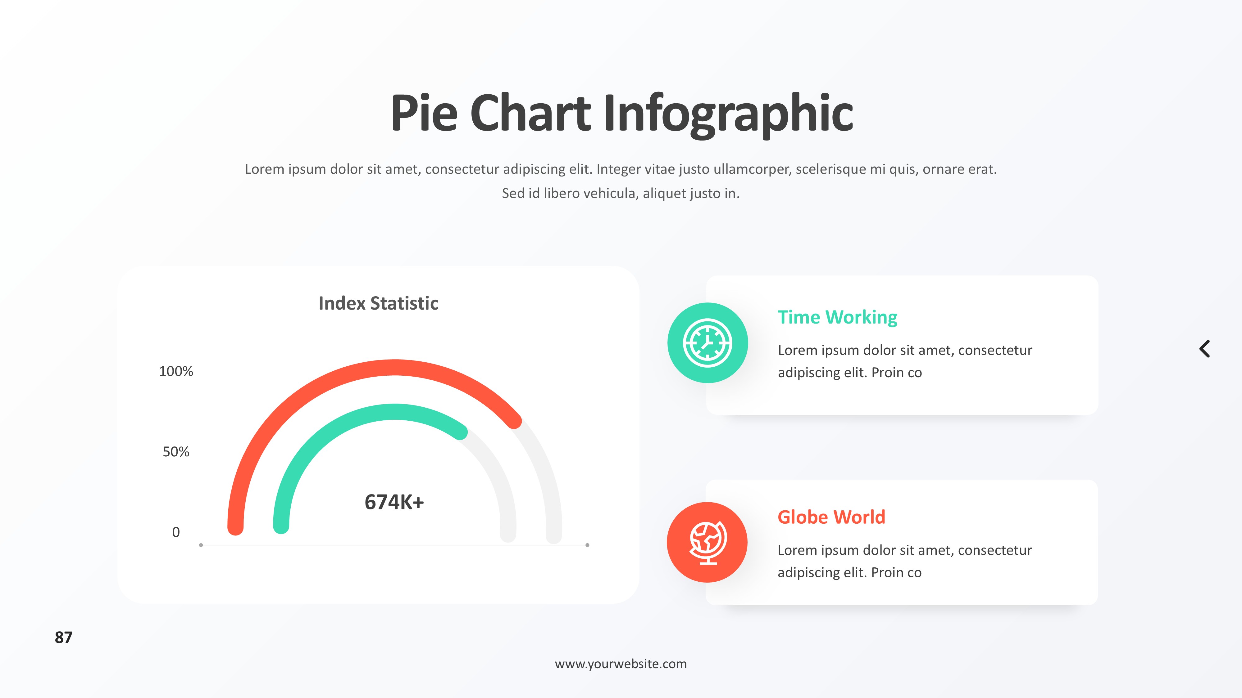 饼图图表图示PPT模板