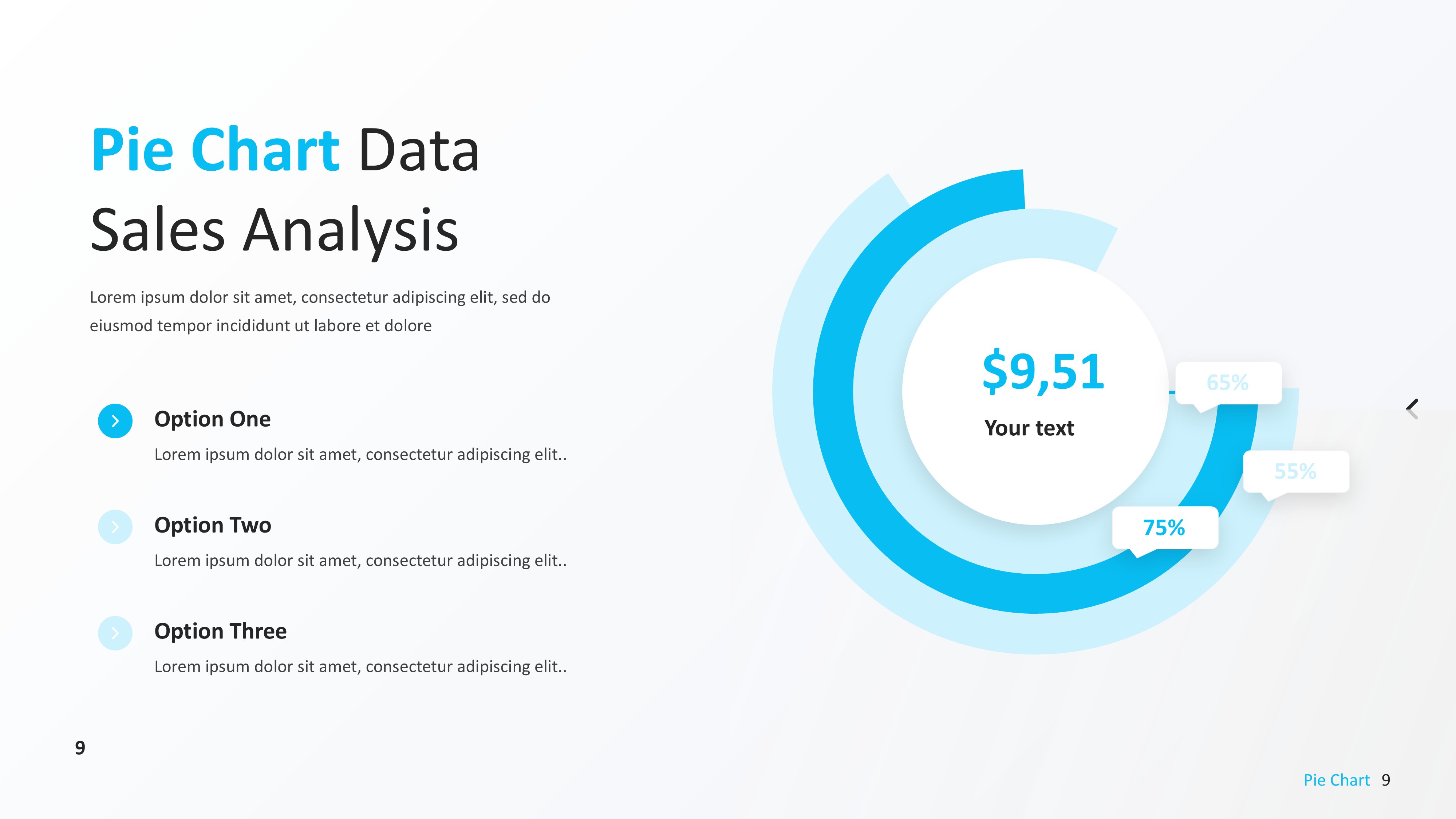 饼图图表图示PPT模板