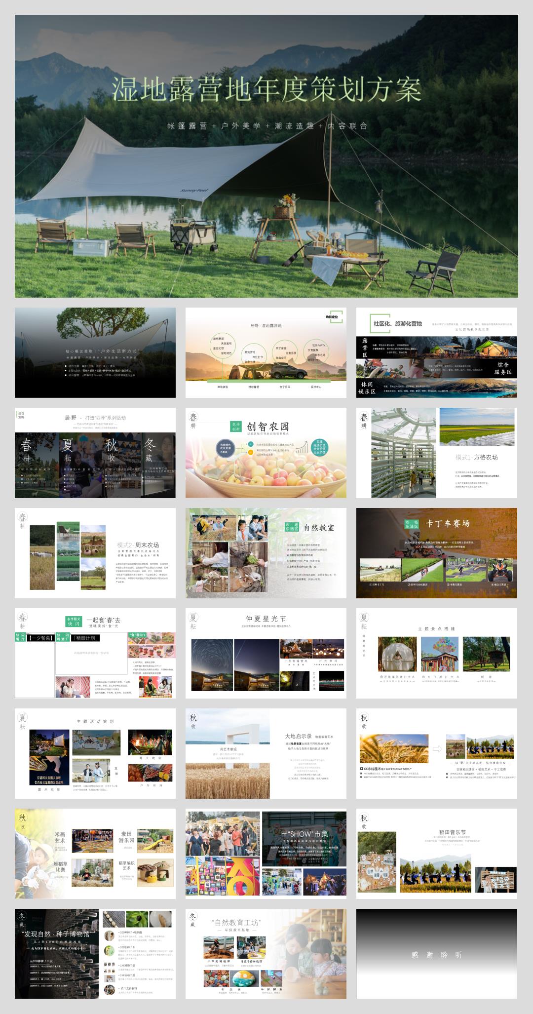 湿地露营年度活动方案PPT.pptx