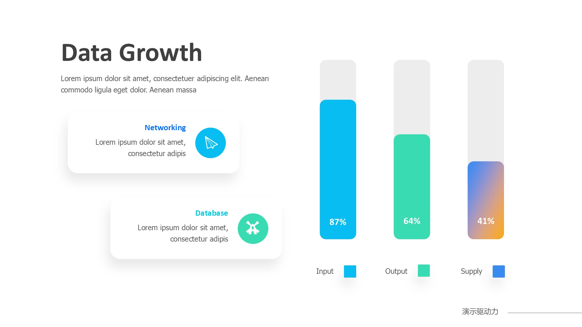 柱状图图表图示PPT模板
