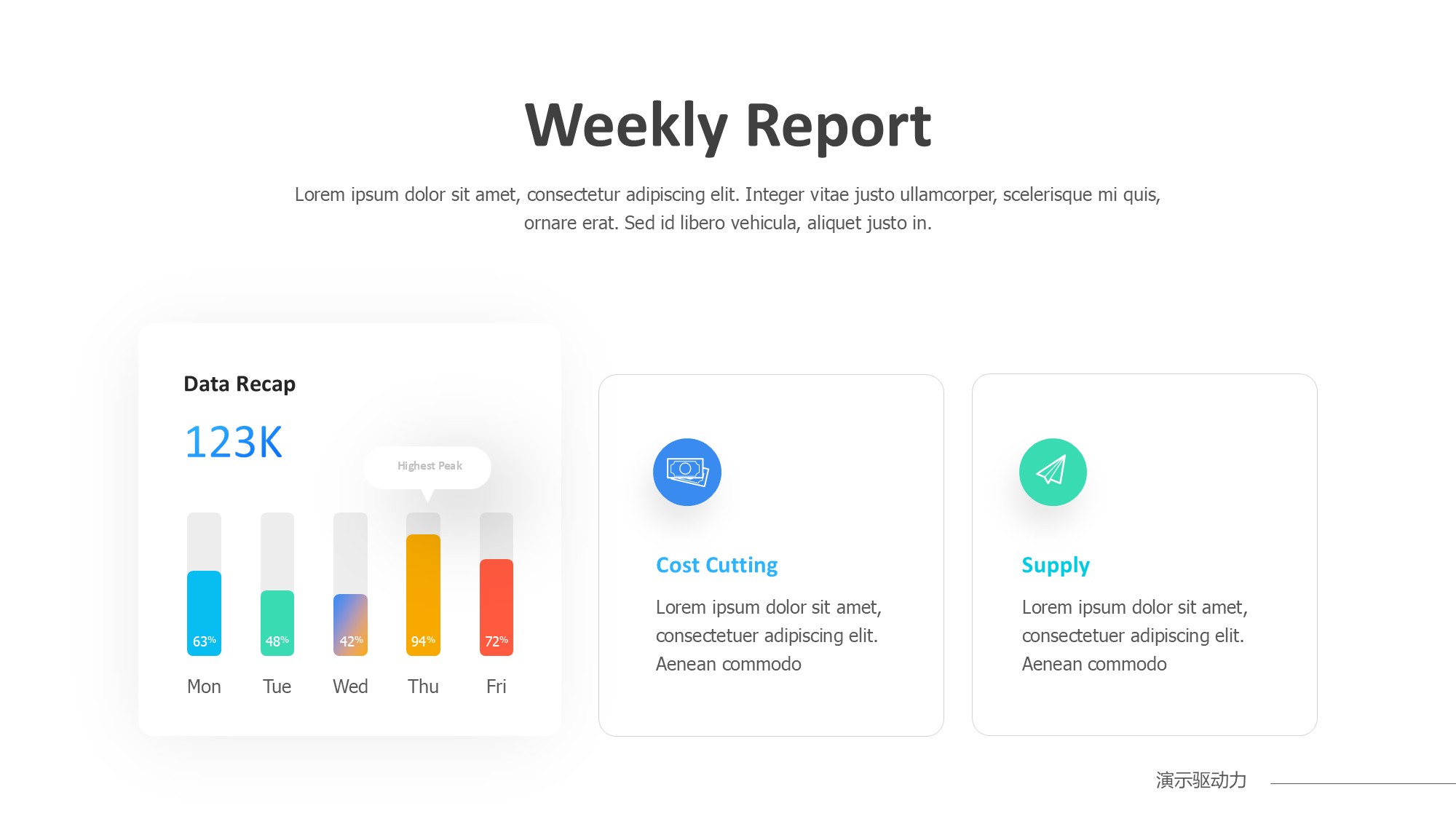 柱状图图表图示PPT模板