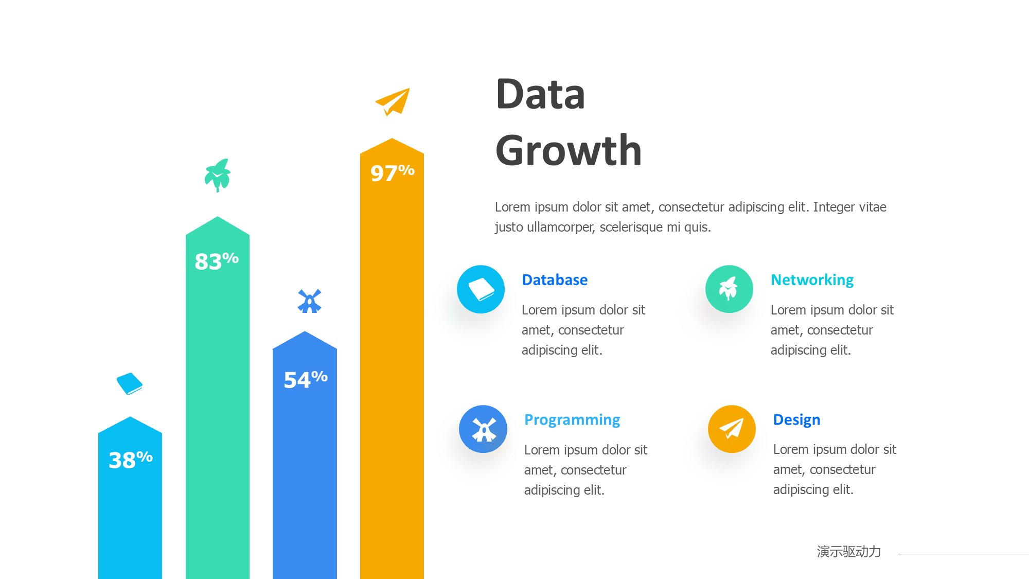 柱状图图表图示PPT模板