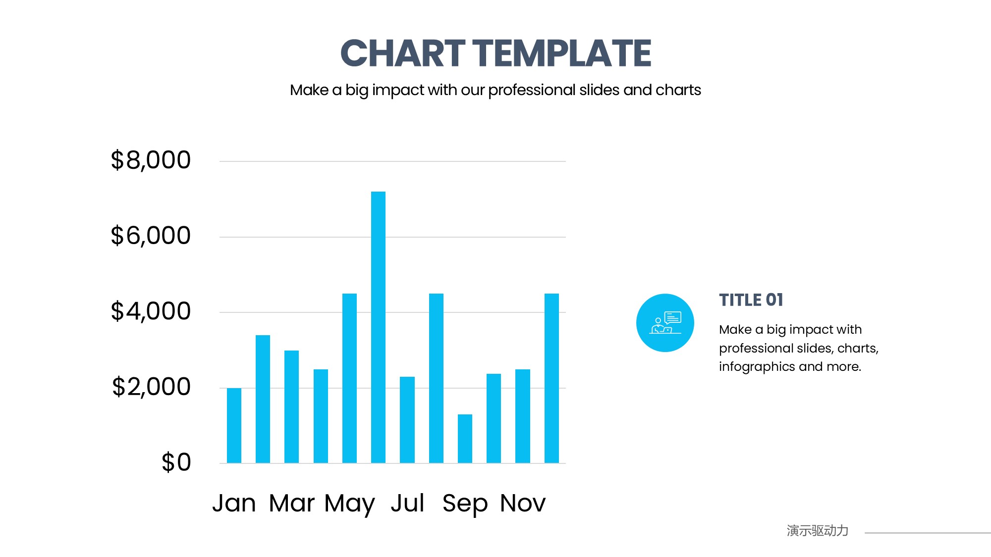 柱状图图表图示PPT模板